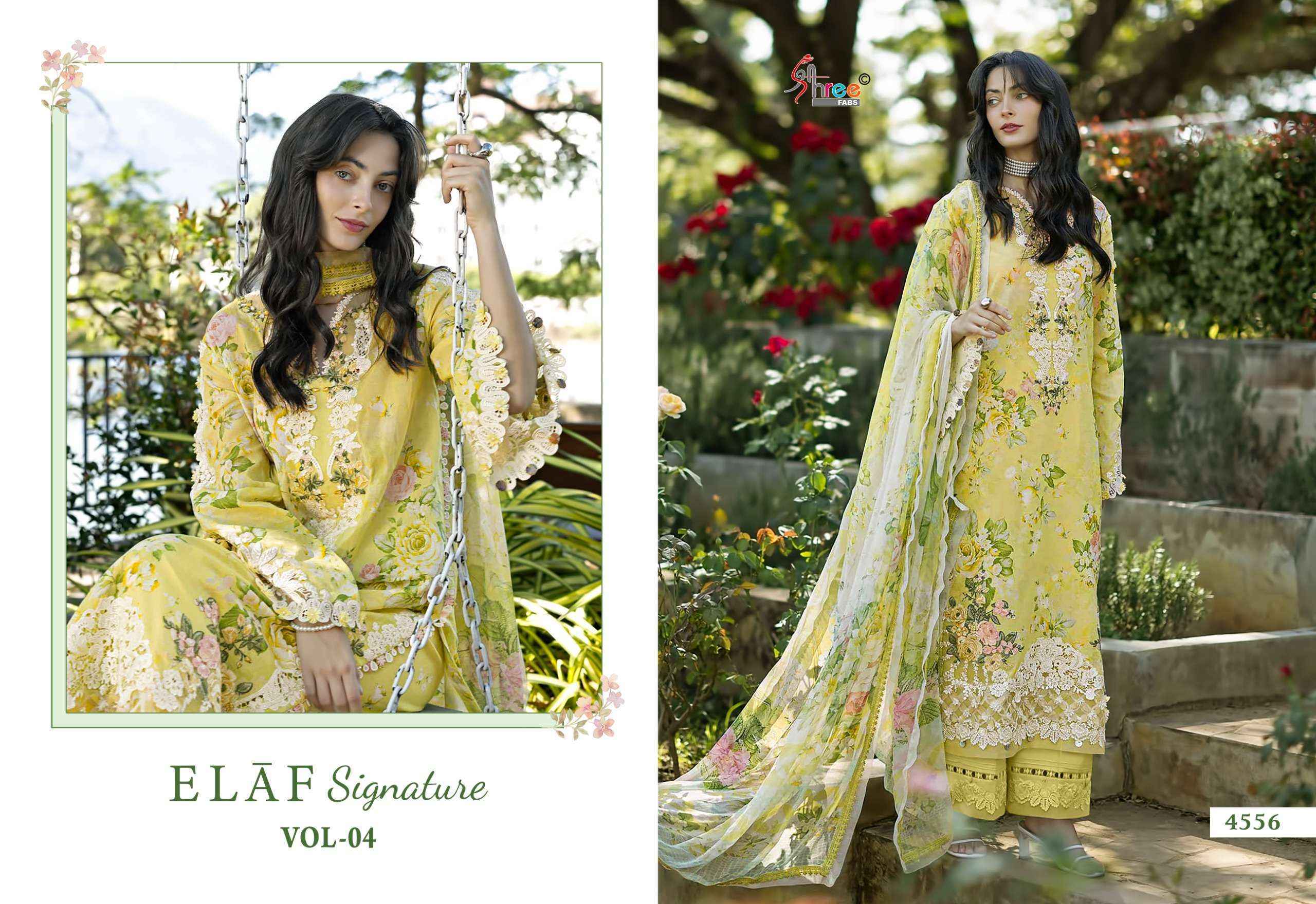 Shree Fabs Elaf Signature Vol 4 Cotton Salwar Suit _ Wholesale Surat Market Price ( 8 Pcs Catalog )