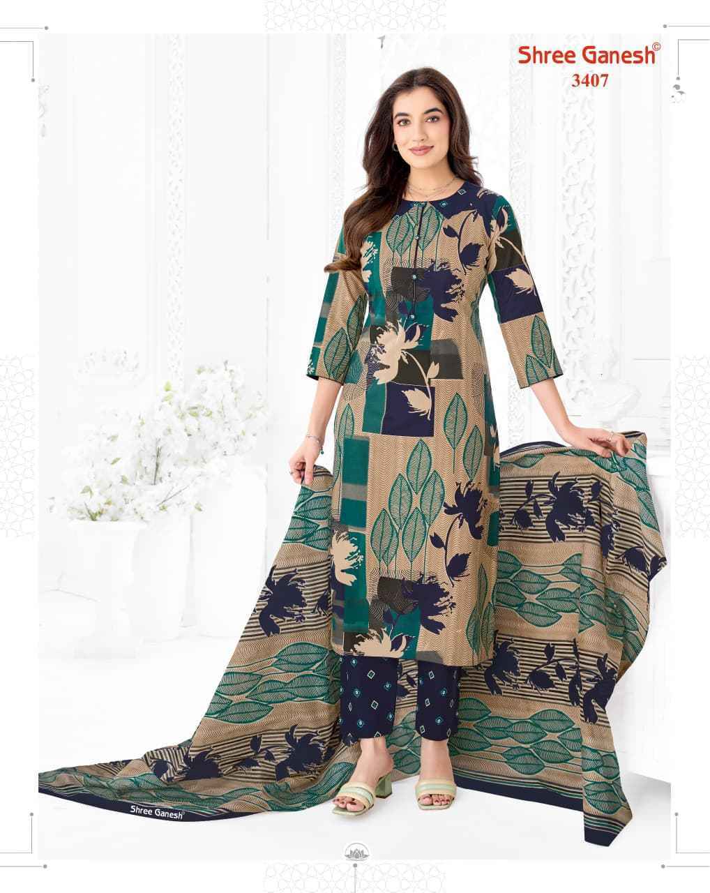 Shree Ganesh Samaiyra Vol 24 Cotton Salwar Kameez  _ Surat Wholesale Market Price ( 20 Pcs Catalog )
