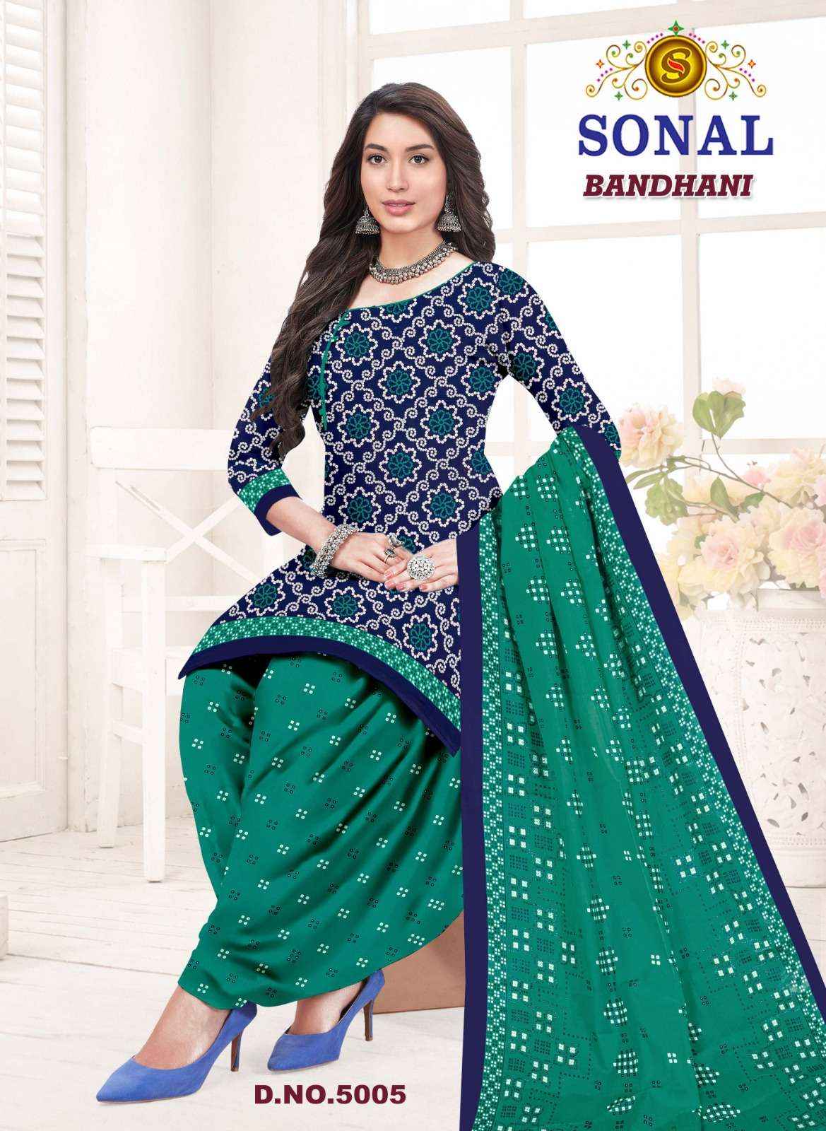 Sonal Textile Bandhani Vol 5 Bandhani Print Cotton Salwar Suit _ Surat Wholesale Market Price ( 10 Pcs Catalog )