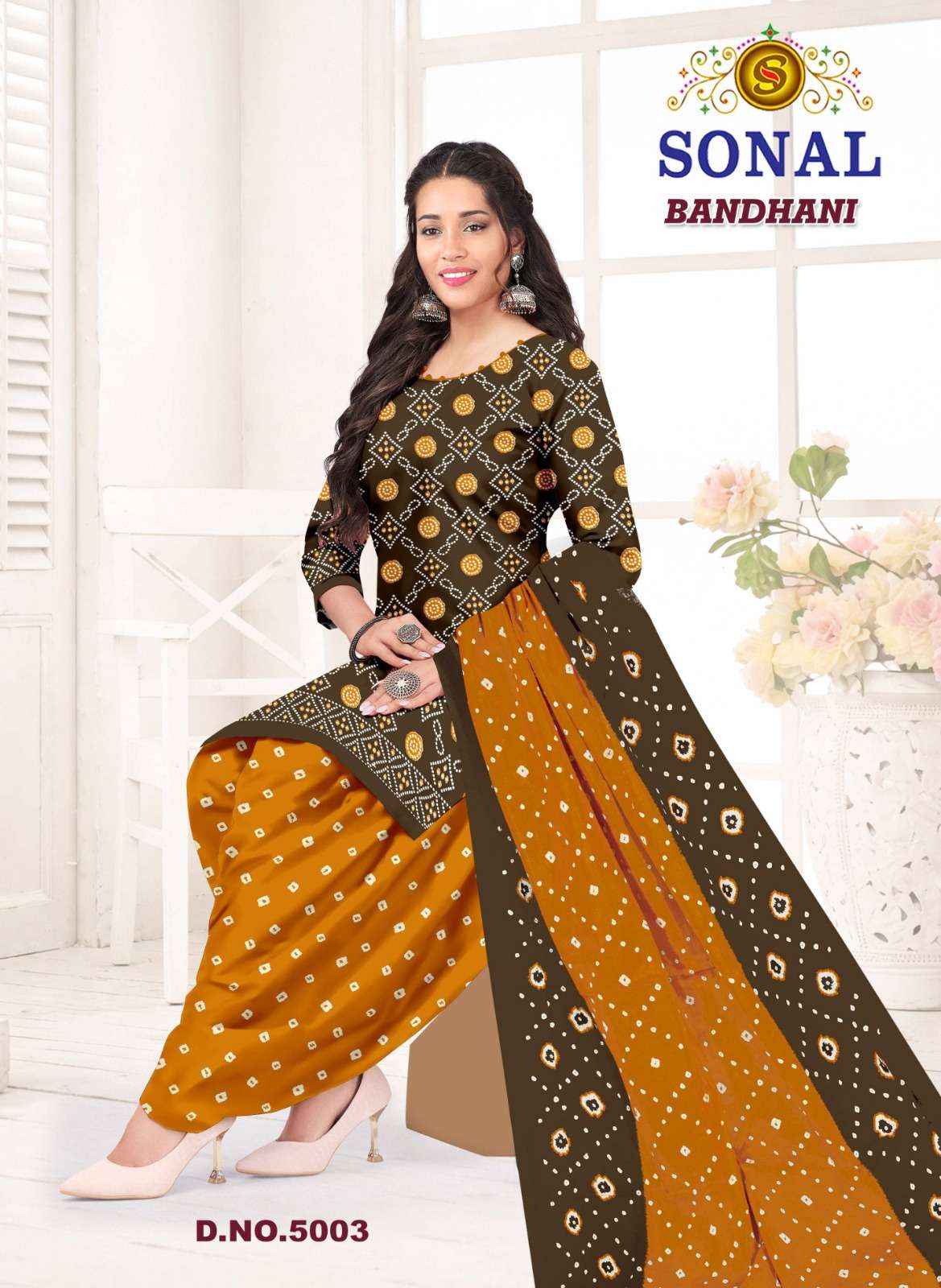 Sonal Textile Bandhani Vol 5 Bandhani Print Cotton Salwar Suit _ Surat Wholesale Market Price ( 10 Pcs Catalog )