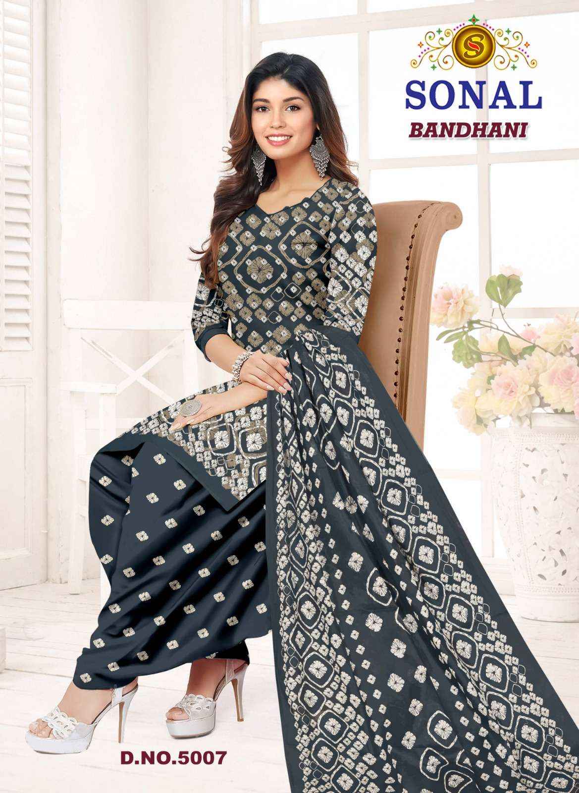 Sonal Textile Bandhani Vol 5 Bandhani Print Cotton Salwar Suit _ Surat Wholesale Market Price ( 10 Pcs Catalog )