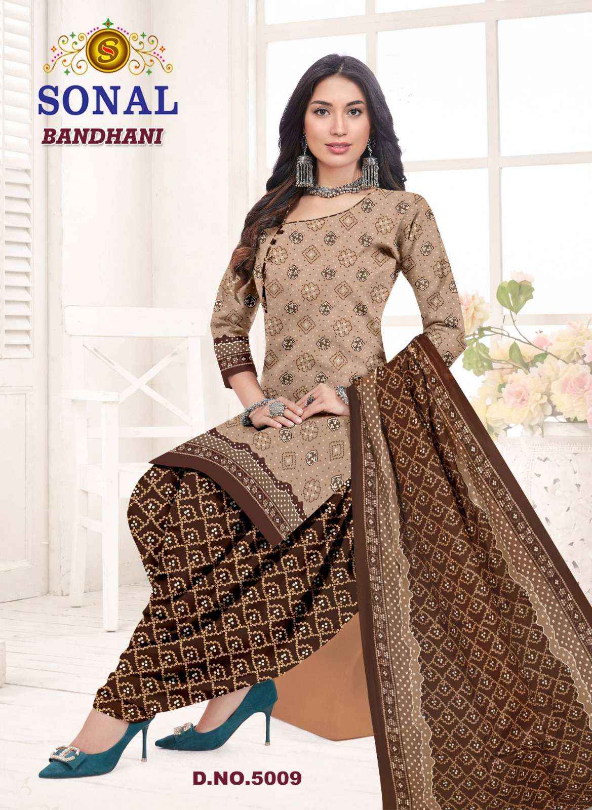 Sonal Textile Bandhani Vol 5 Bandhani Print Cotton Salwar Suit _ Surat Wholesale Market Price ( 10 Pcs Catalog )