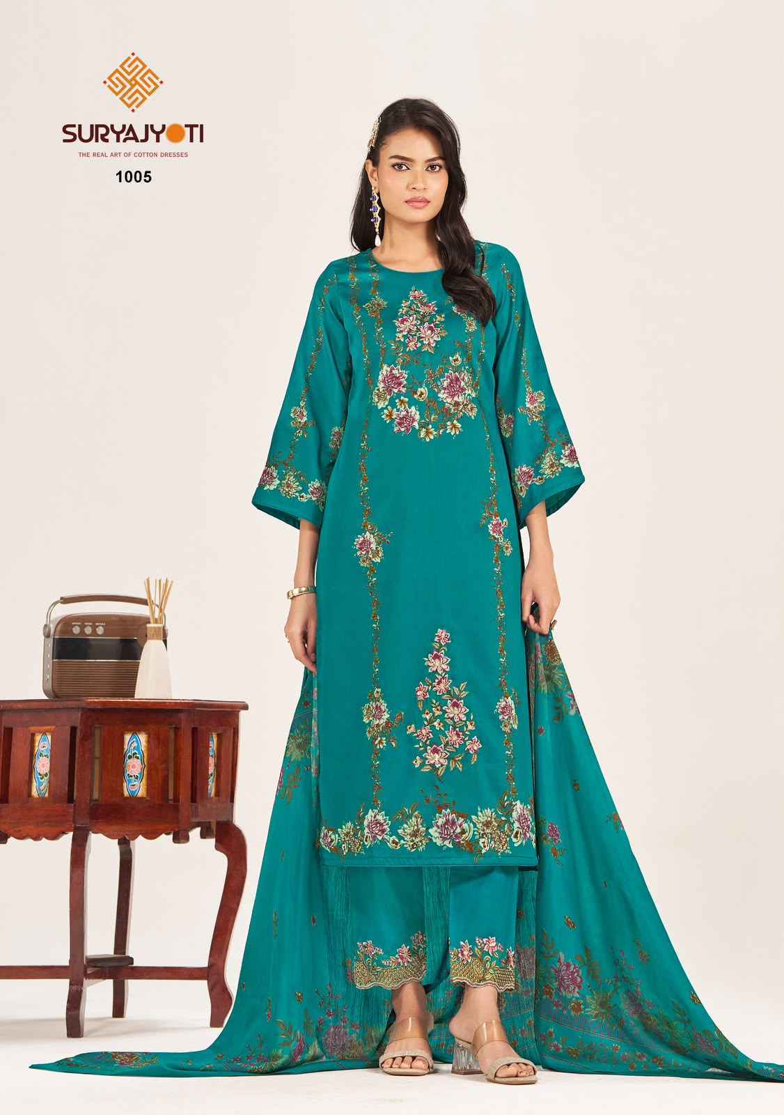 Suryajyoti Kin Kini Vol 1 Jam Satin Salwar Kameez _ Surat Wholesale Market Price ( 6 Pcs Catalog )