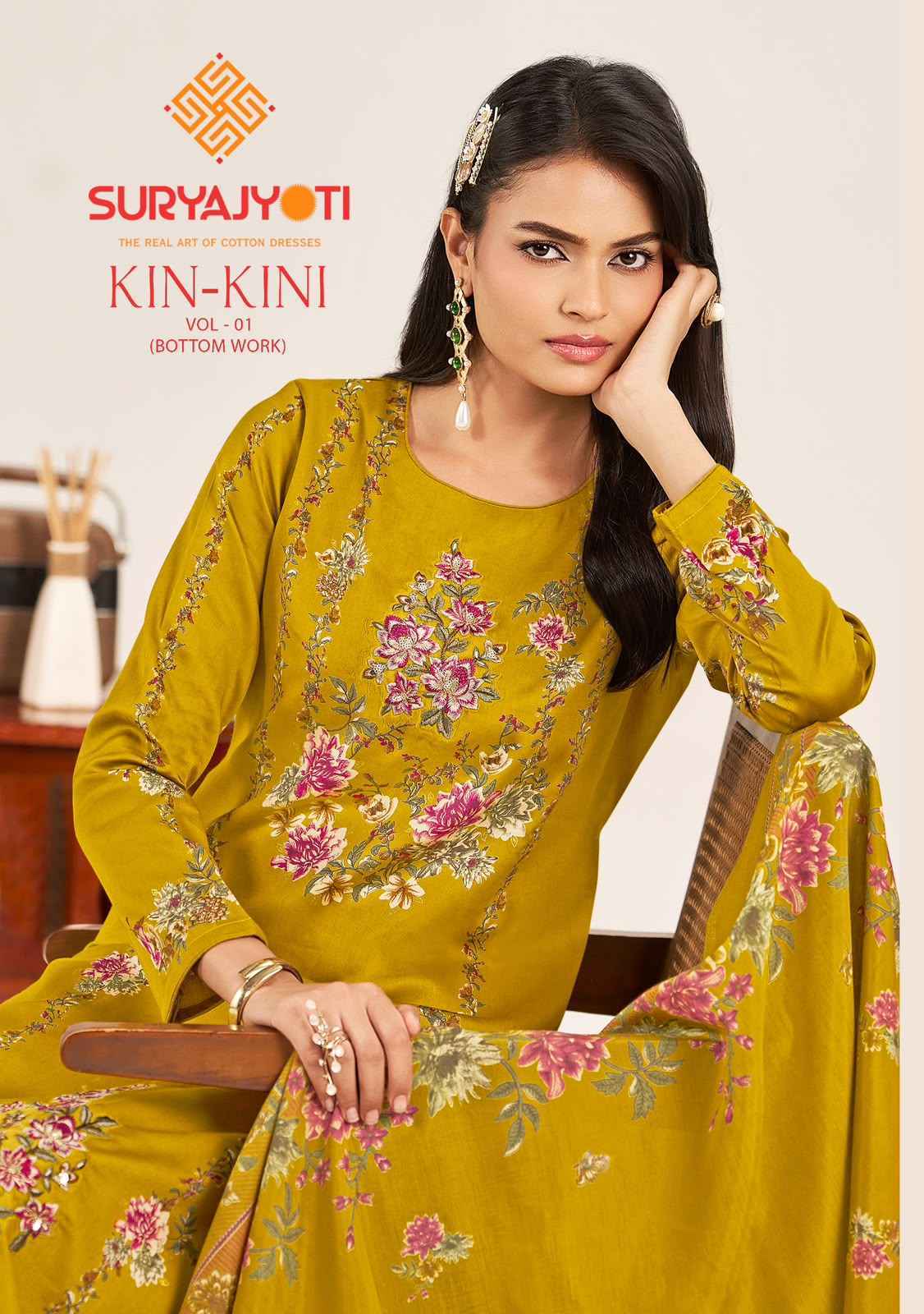 Suryajyoti Kin Kini Vol 1 Jam Satin Salwar Kameez _ Surat Wholesale Market Price ( 6 Pcs Catalog )
