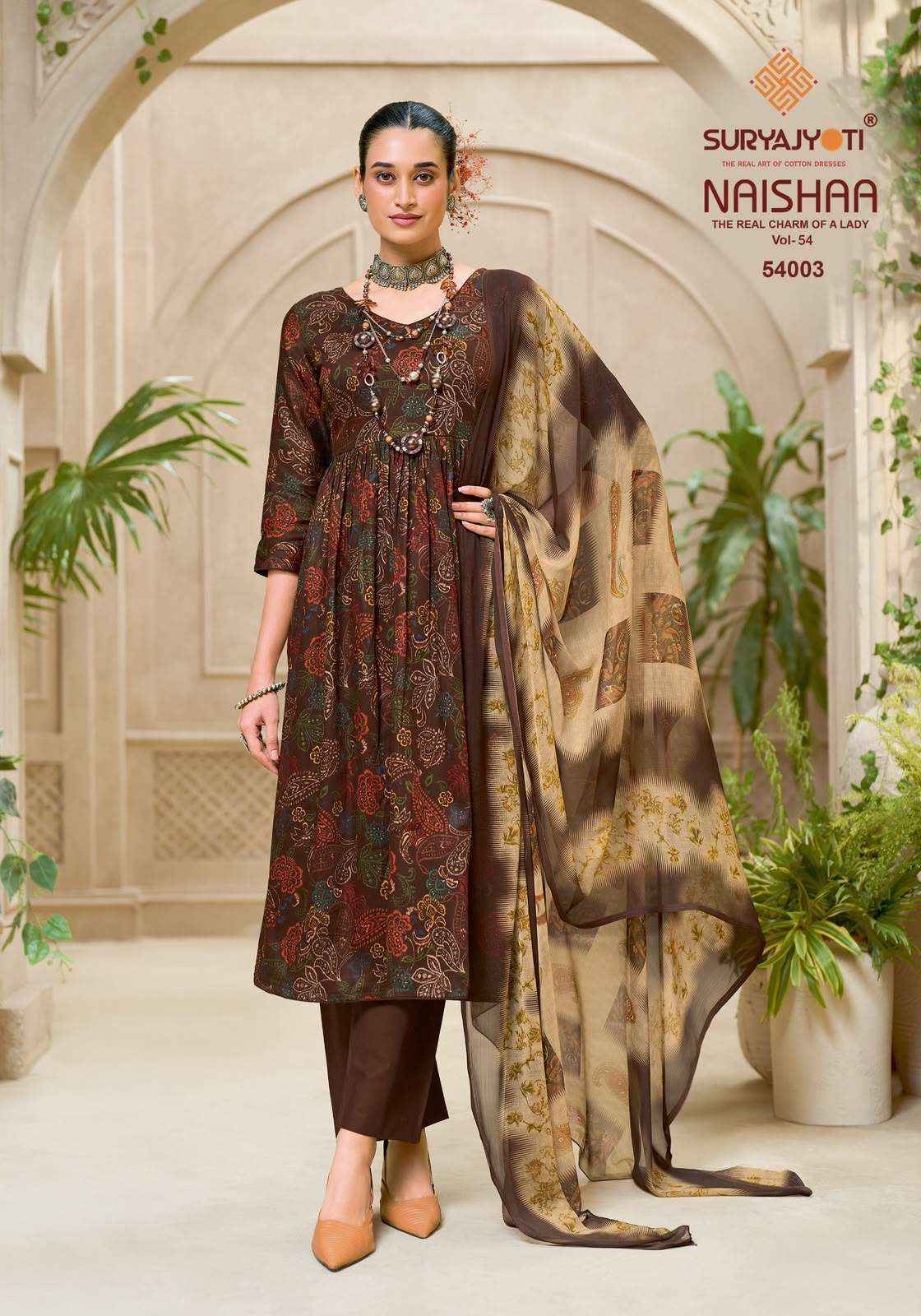 Suryajyoti Naishaa Vol 54 Jam Satin Dress Material Wholesale India