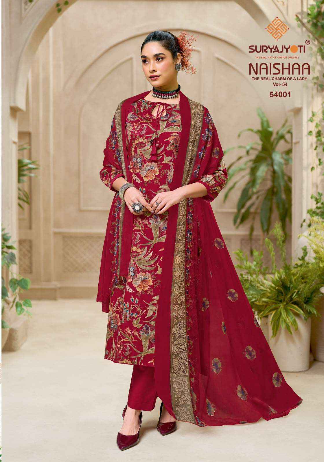 Suryajyoti Naishaa Vol 54 Jam Satin Dress Material Wholesale India