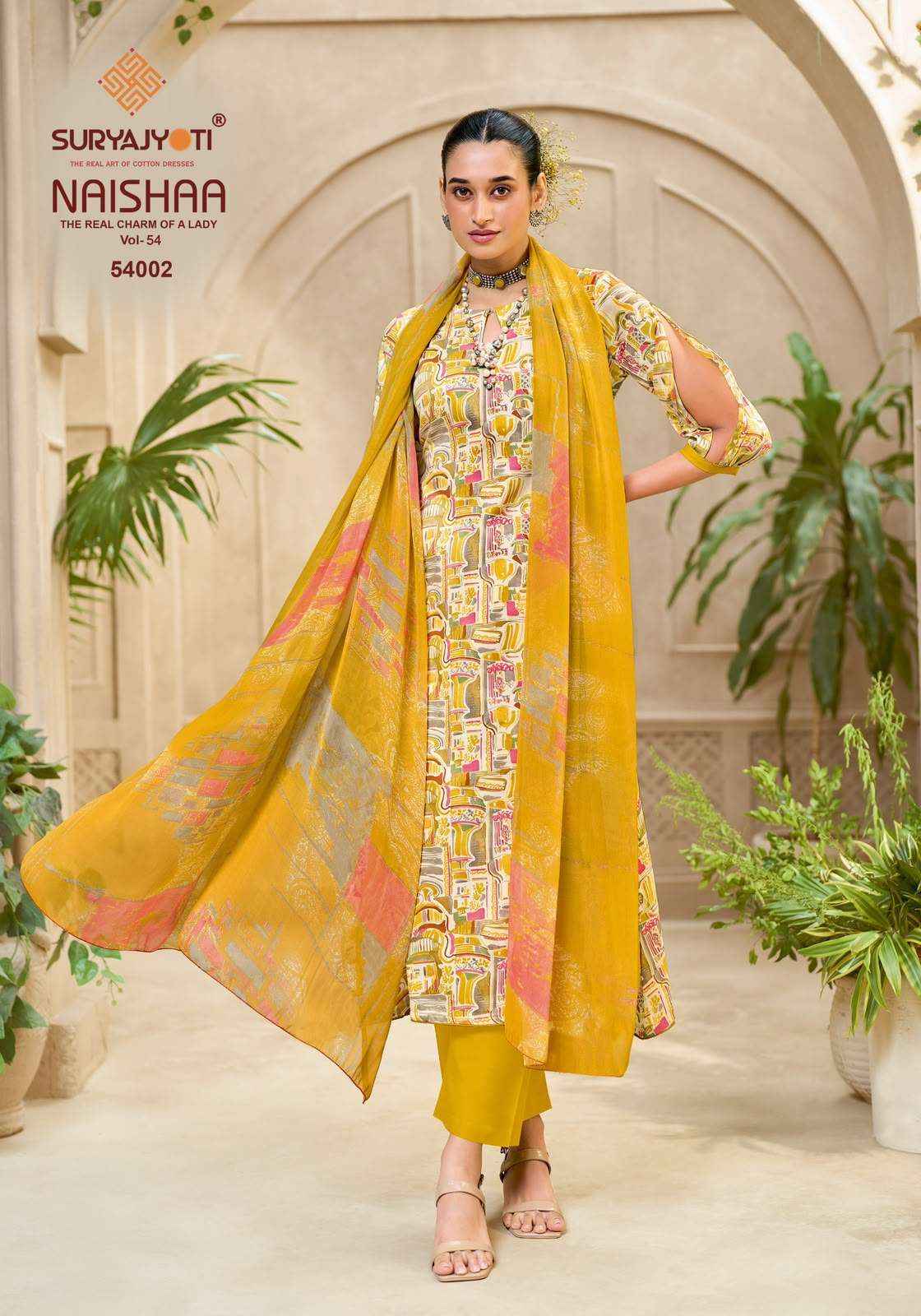Suryajyoti Naishaa Vol 54 Jam Satin Dress Material Wholesale India