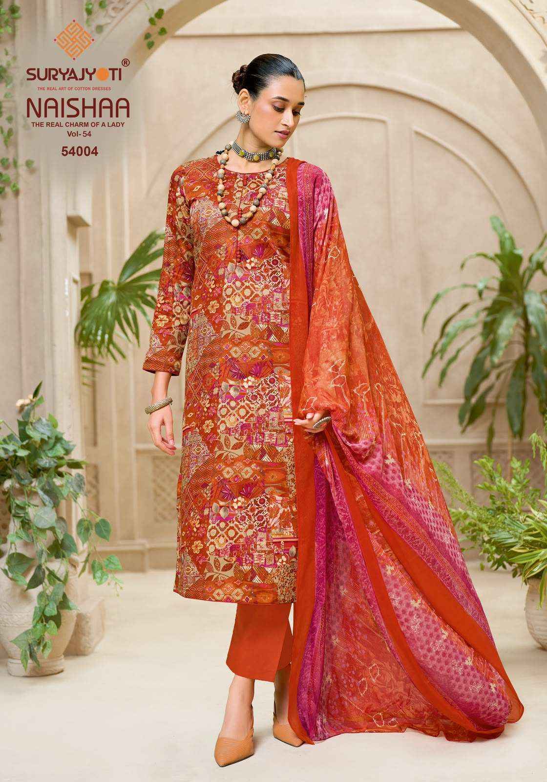 Suryajyoti Naishaa Vol 54 Jam Satin Dress Material Wholesale India