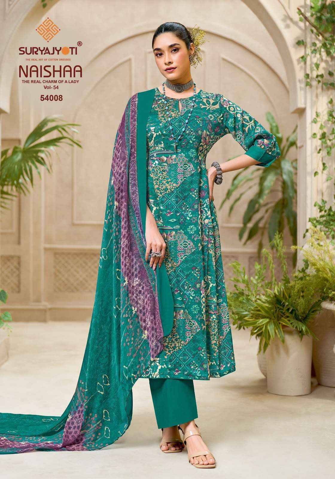 Suryajyoti Naishaa Vol 54 Jam Satin Dress Material Wholesale India