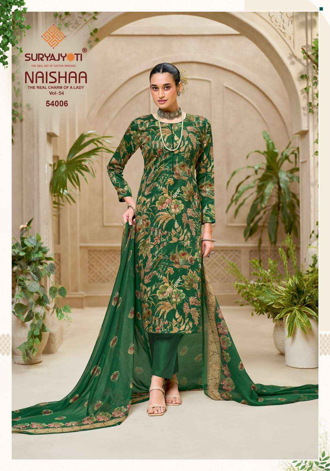Suryajyoti Naishaa Vol 54 Jam Satin Dress Material Wholesale India