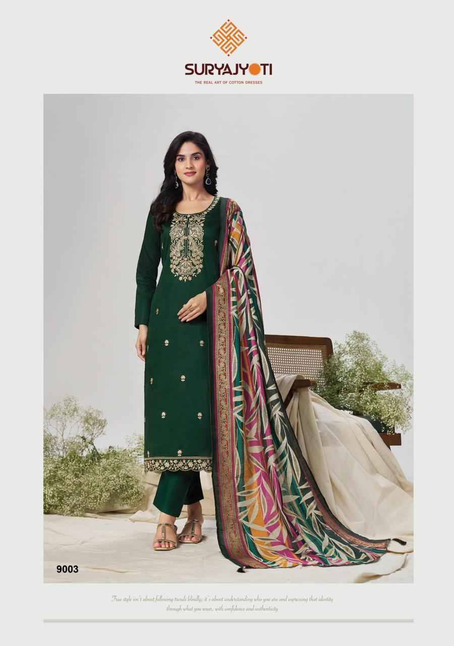 Suryajyoti Pashan Vol 9 Jam Satin Salwar Kameez _ Surat Wholesale Market Price ( 6 Pcs Catalog )