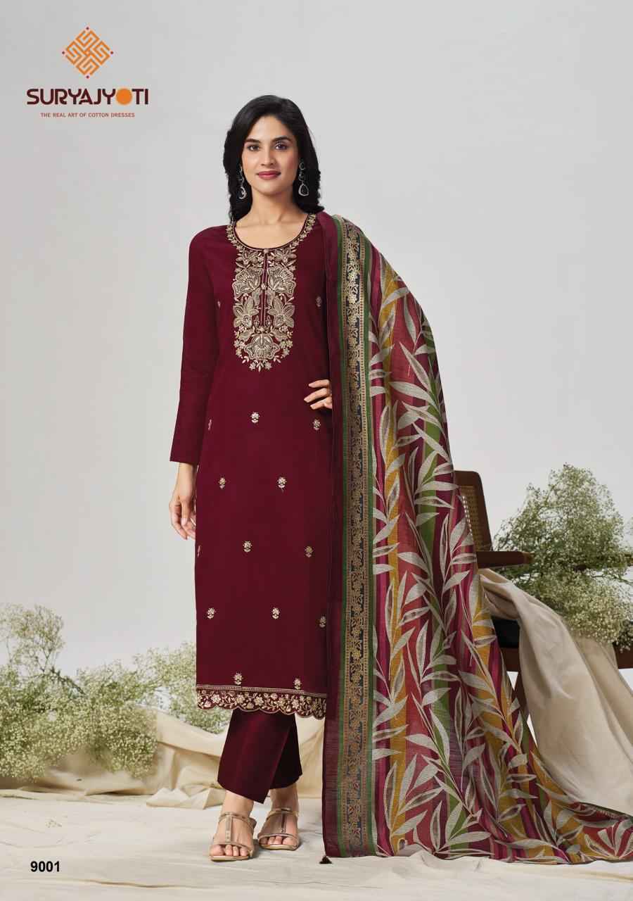 Suryajyoti Pashan Vol 9 Jam Satin Salwar Kameez _ Surat Wholesale Market Price ( 6 Pcs Catalog )