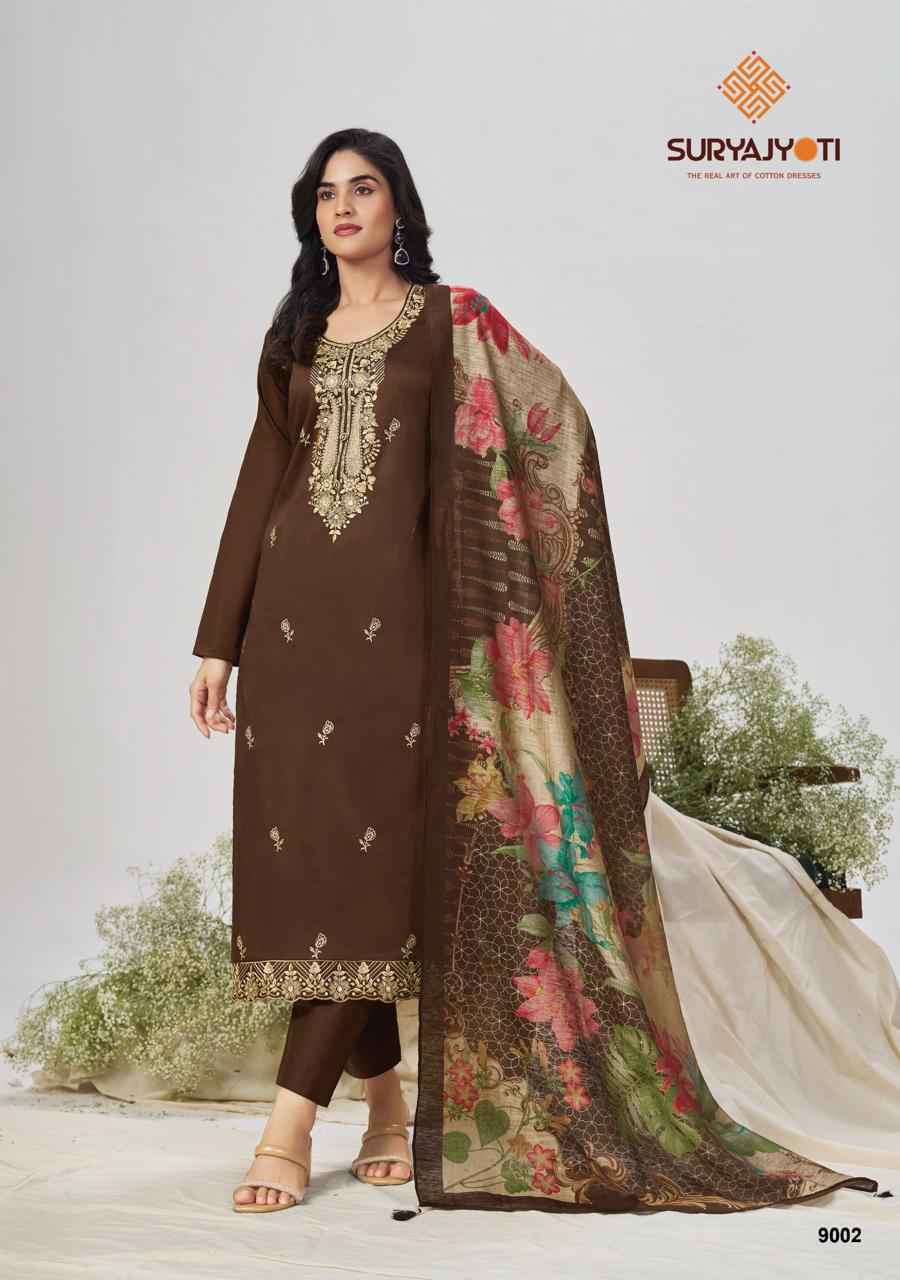Suryajyoti Pashan Vol 9 Jam Satin Salwar Kameez _ Surat Wholesale Market Price ( 6 Pcs Catalog )