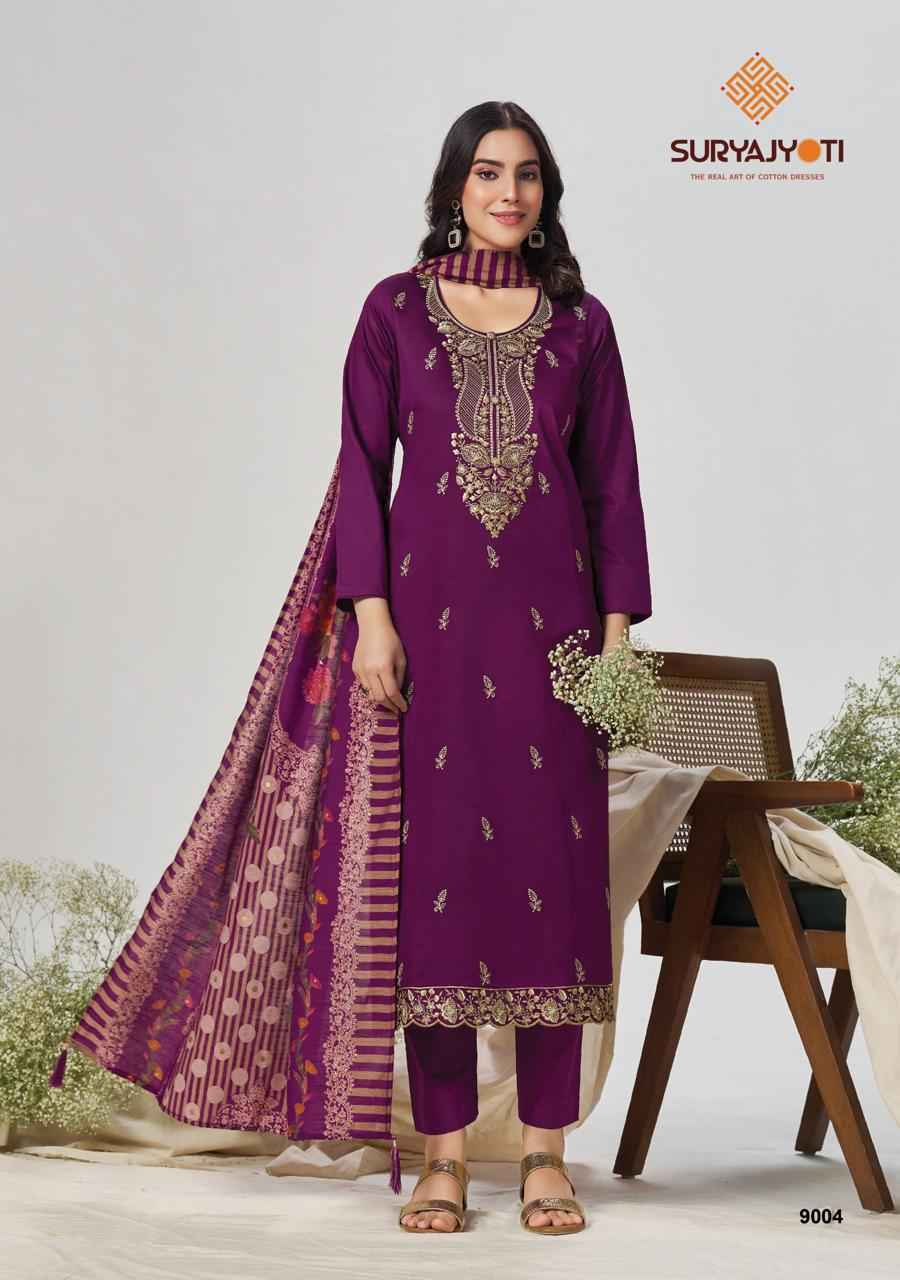 Suryajyoti Pashan Vol 9 Jam Satin Salwar Kameez _ Surat Wholesale Market Price ( 6 Pcs Catalog )