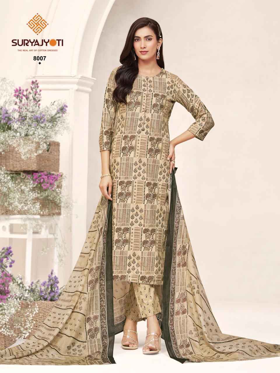 Suryajyoti Poshak Vol 8 Readymade Cotton Suit Surat Wholesaler ( 10 pcs Catalog )