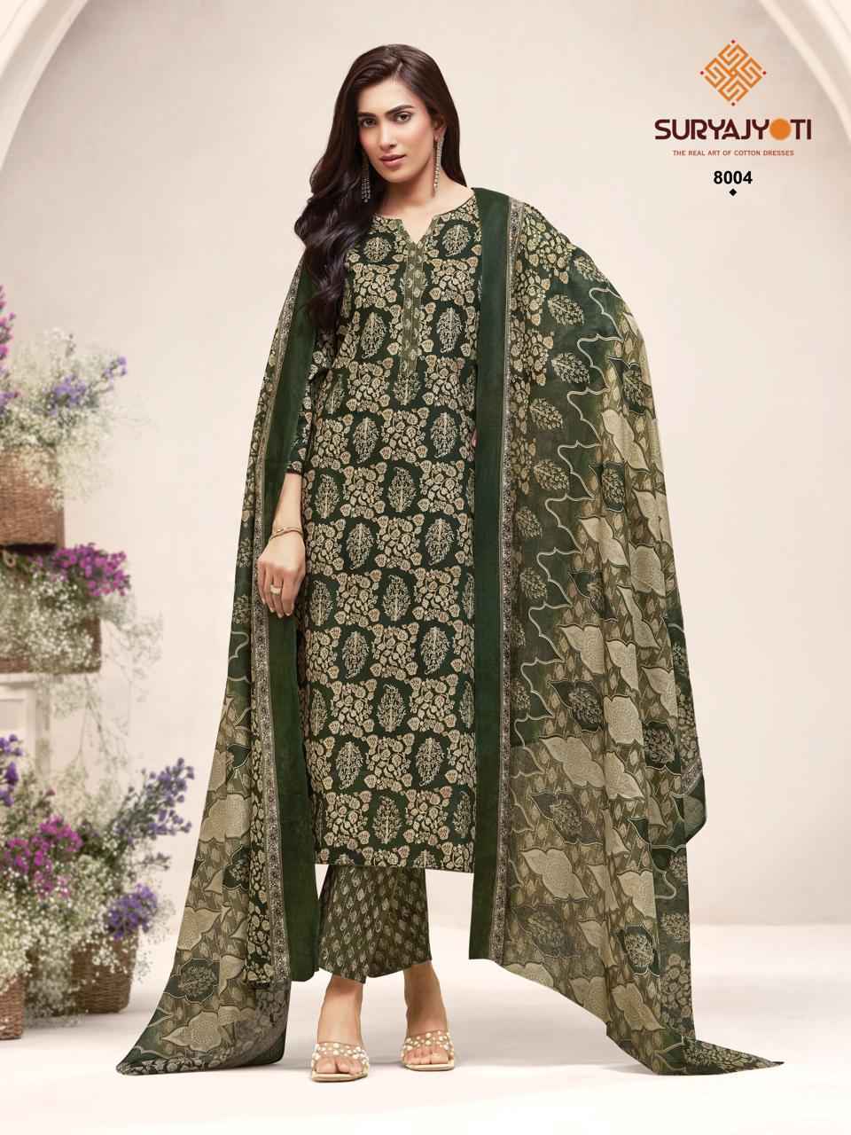 Suryajyoti Poshak Vol 8 Readymade Cotton Suit Surat Wholesaler ( 10 pcs Catalog )