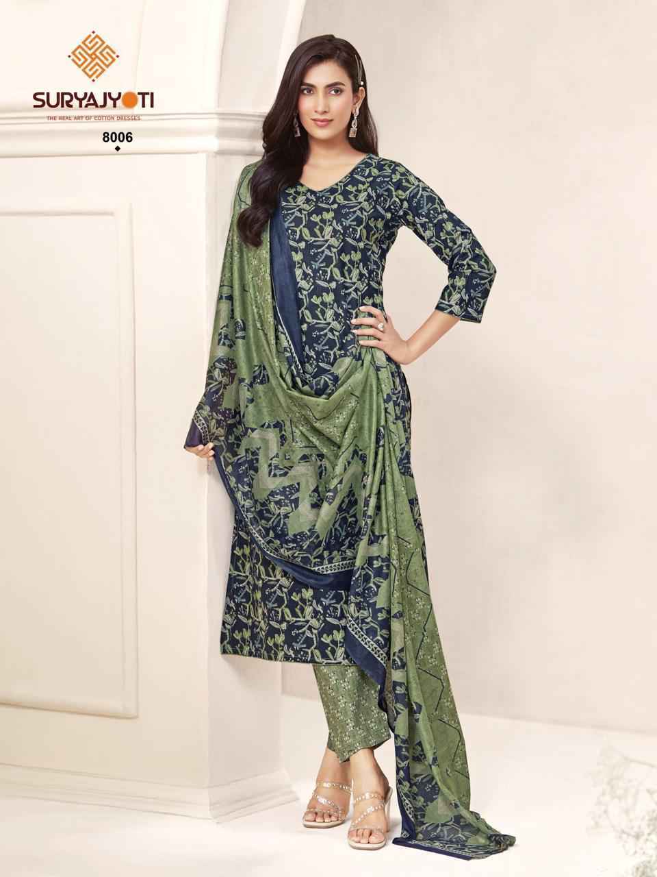 Suryajyoti Poshak Vol 8 Readymade Cotton Suit Surat Wholesaler ( 10 pcs Catalog )