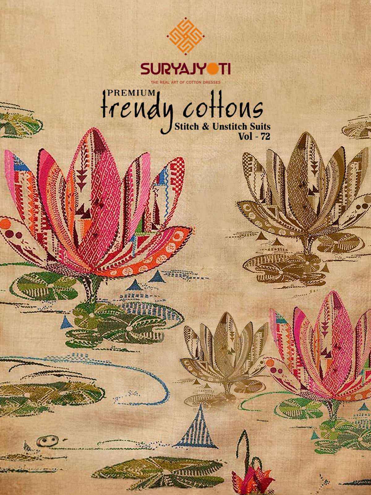 Suryajyoti Trendy Cotton Vol 72 - Wholesale Readymade Suits ( 20 Pcs Catalog )