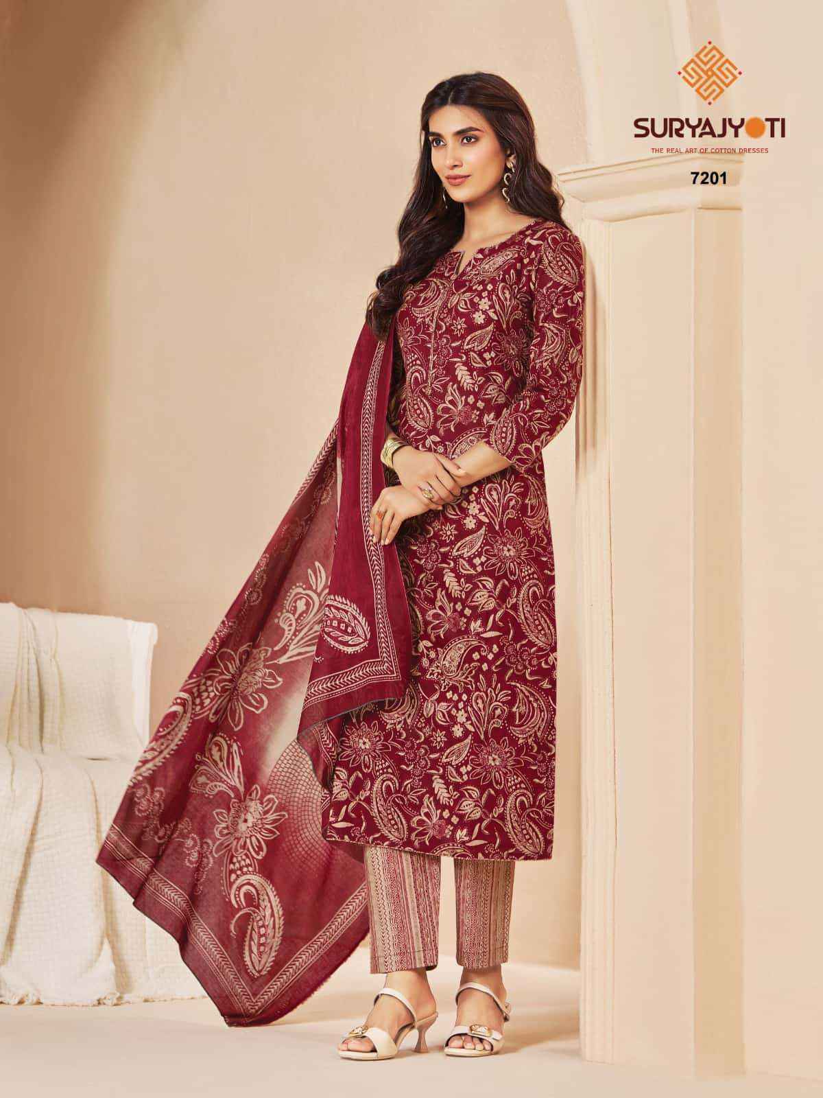 Suryajyoti Trendy Cotton Vol 72 - Wholesale Readymade Suits ( 20 Pcs Catalog )