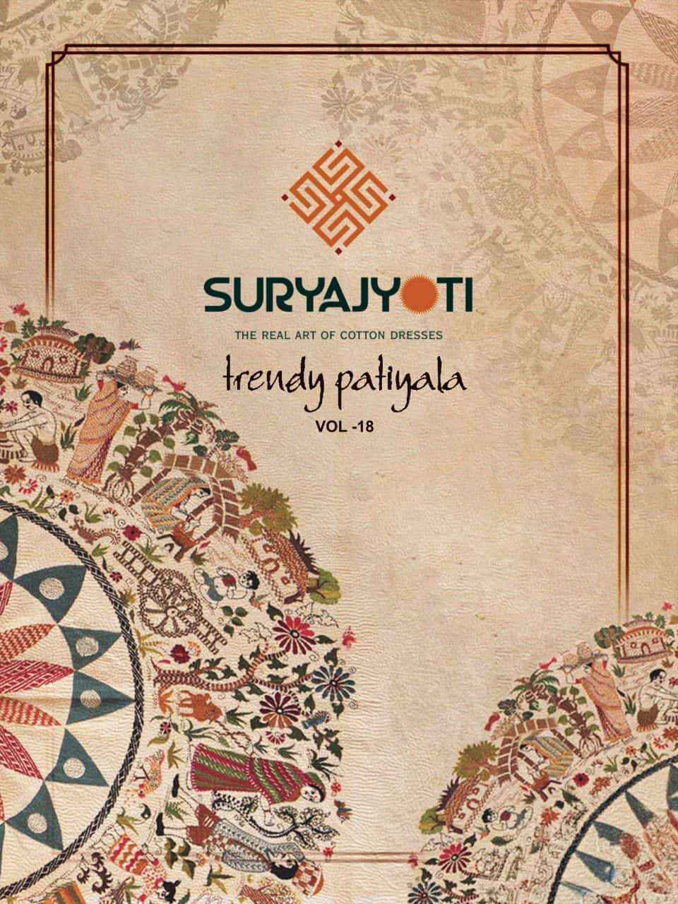 Suryajyoti Trendy Patiyala Vol 18 Premium Wear Cotton Salwar Kameez _ Surat Wholesale Market Price ( 20 Pcs Catalog )