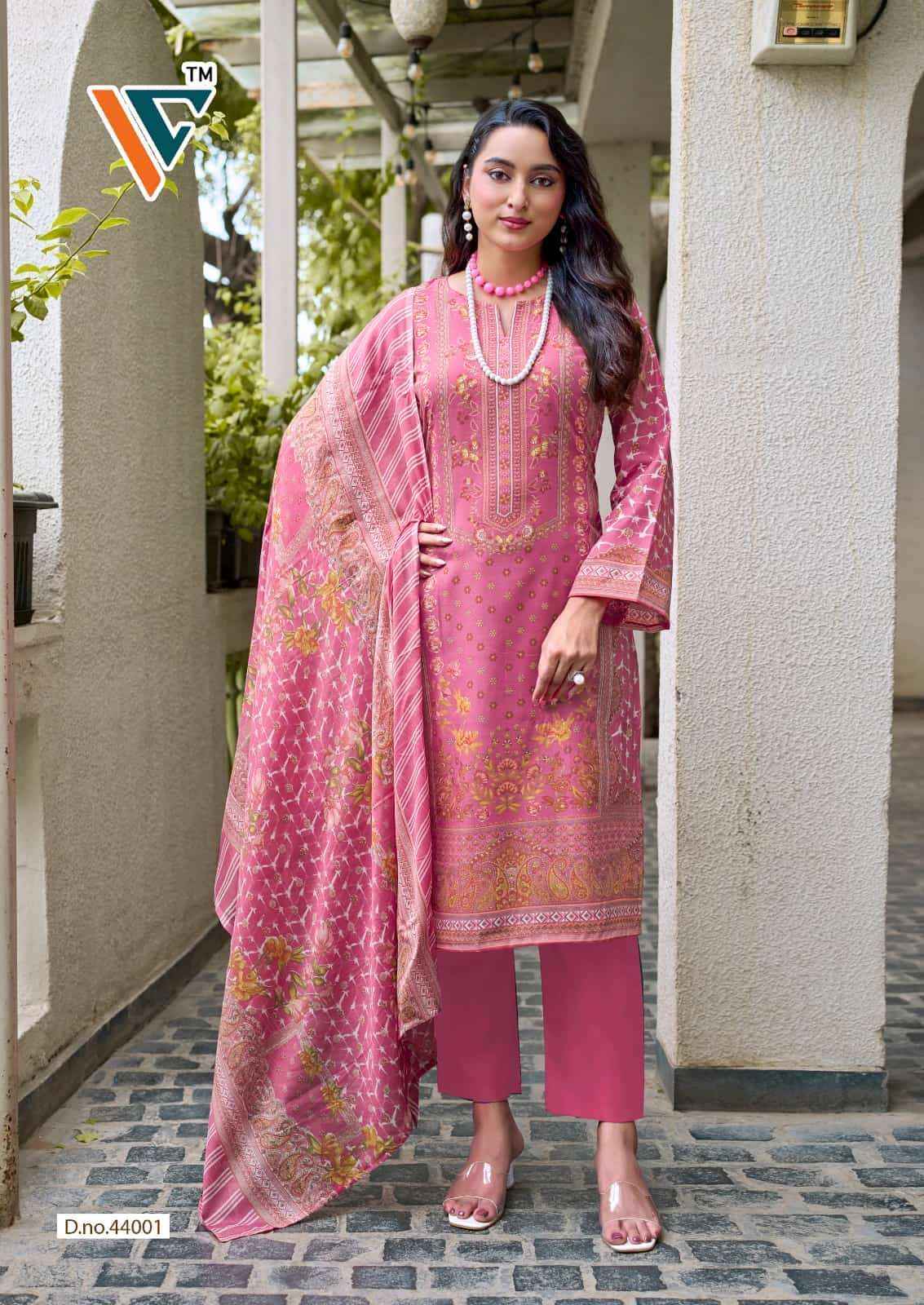 Vandana Fashion Karachi King Vol 44 Cotton Printed Salwar Kameez _ Surat Wholesale Market Price ( 8 Pcs Catalog )