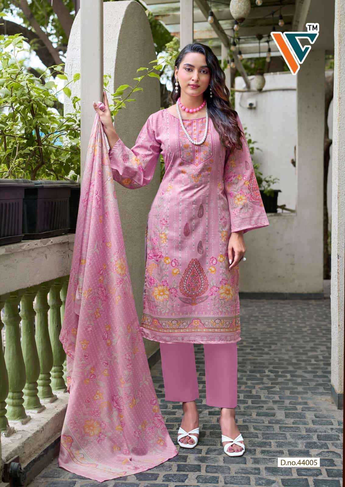 Vandana Fashion Karachi King Vol 44 Cotton Printed Salwar Kameez _ Surat Wholesale Market Price ( 8 Pcs Catalog )