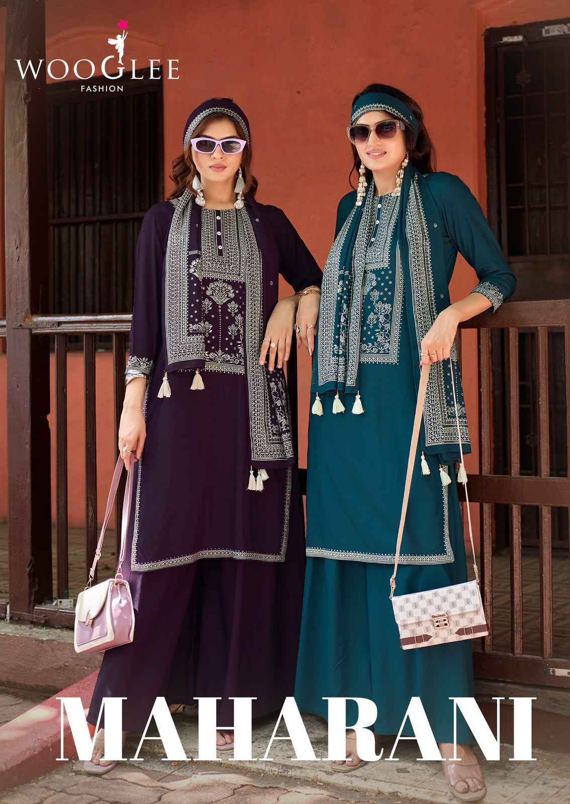 Wooglee Maharani Rayon Kurti Combo Set _ Surat Wholesale Market Price ( 4 Pcs Catalog )