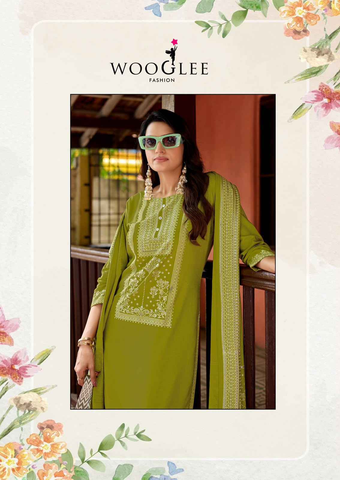 Wooglee Maharani Rayon Kurti Combo Set _ Surat Wholesale Market Price ( 4 Pcs Catalog )