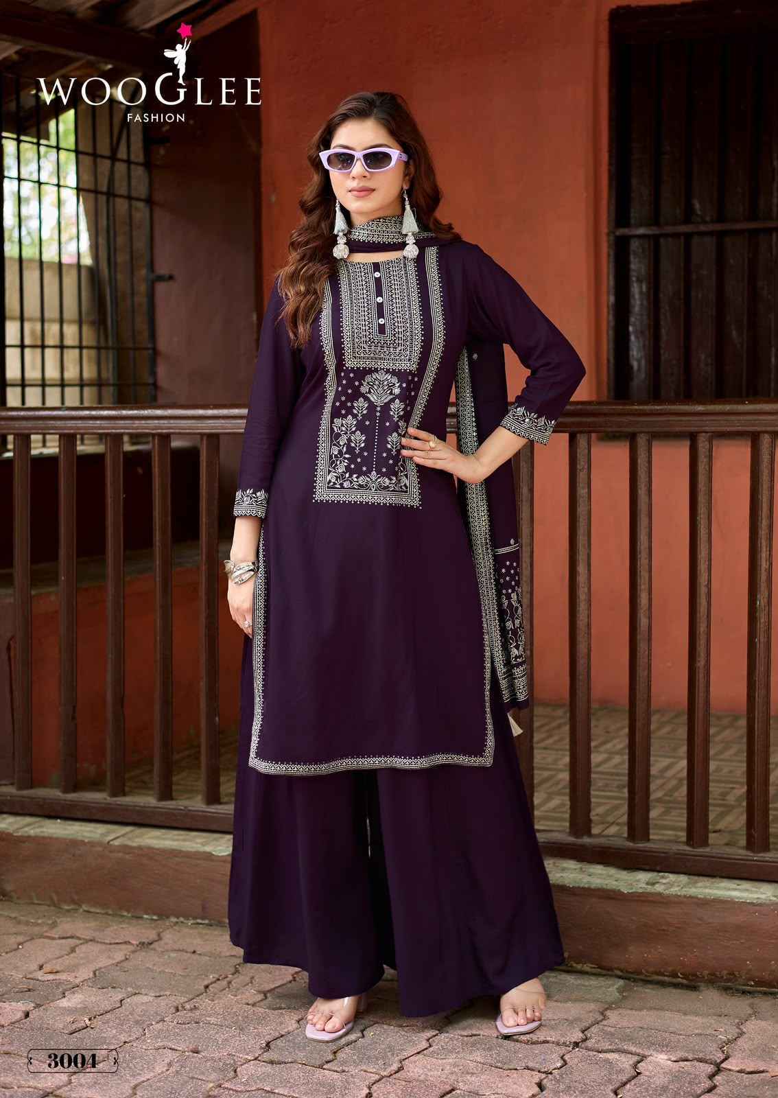 Wooglee Maharani Rayon Kurti Combo Set _ Surat Wholesale Market Price ( 4 Pcs Catalog )