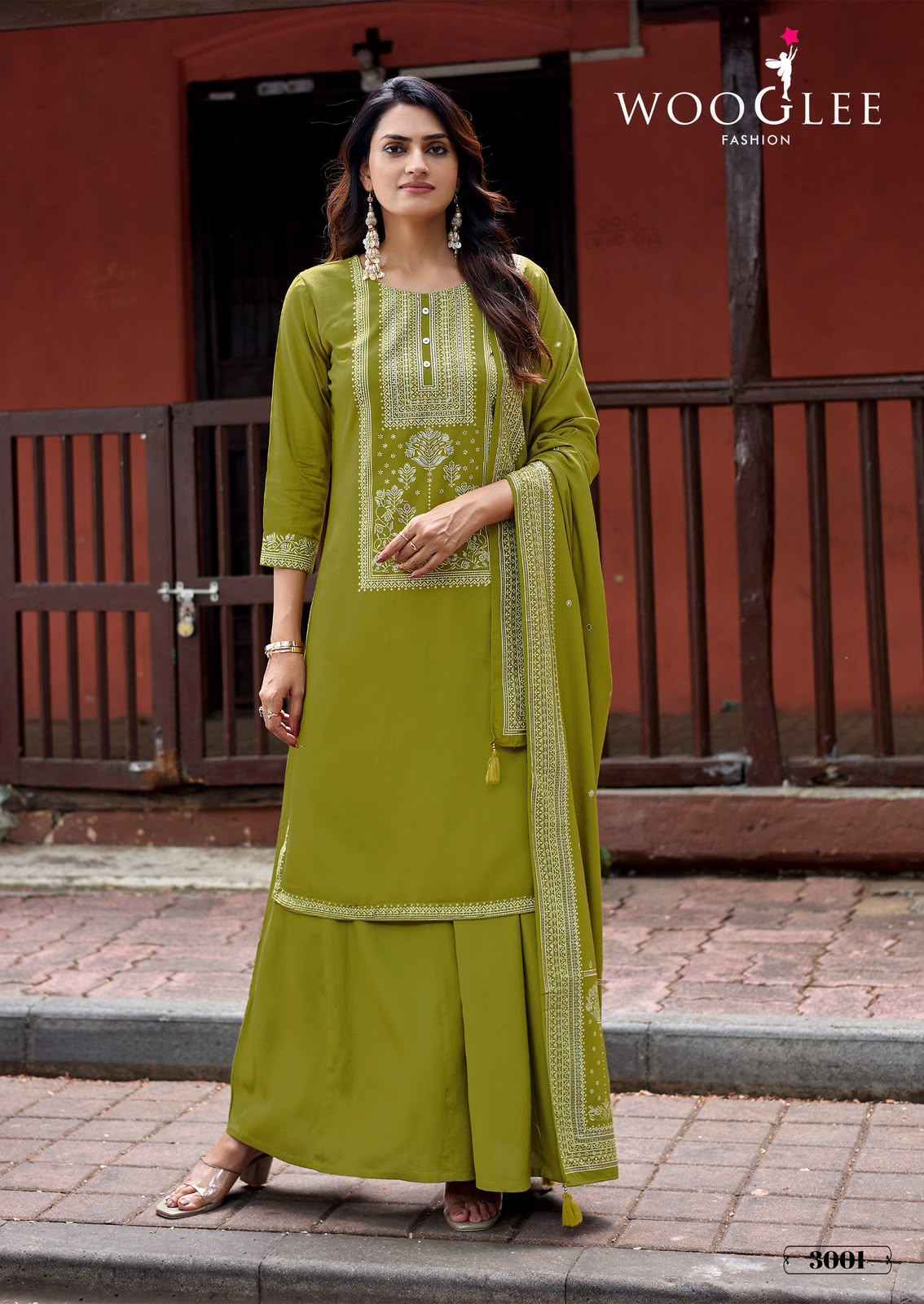 Wooglee Maharani Rayon Kurti Combo Set _ Surat Wholesale Market Price ( 4 Pcs Catalog )