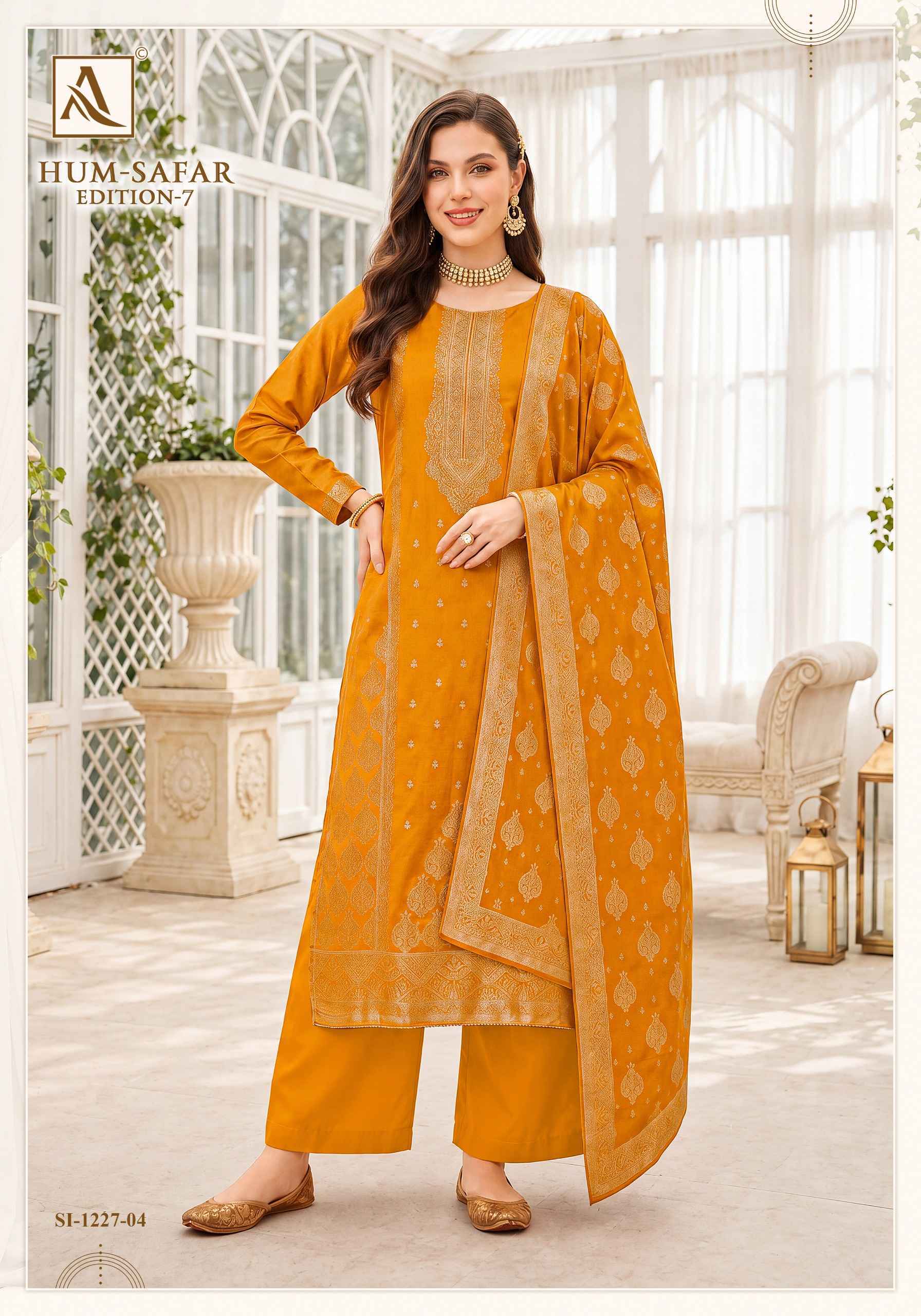 Alok Hum-Safar Edition 7 Viscose Maslin Salwar Kameez _ Surat Wholesale Market Price ( 6 Pcs Pcs Catalog )