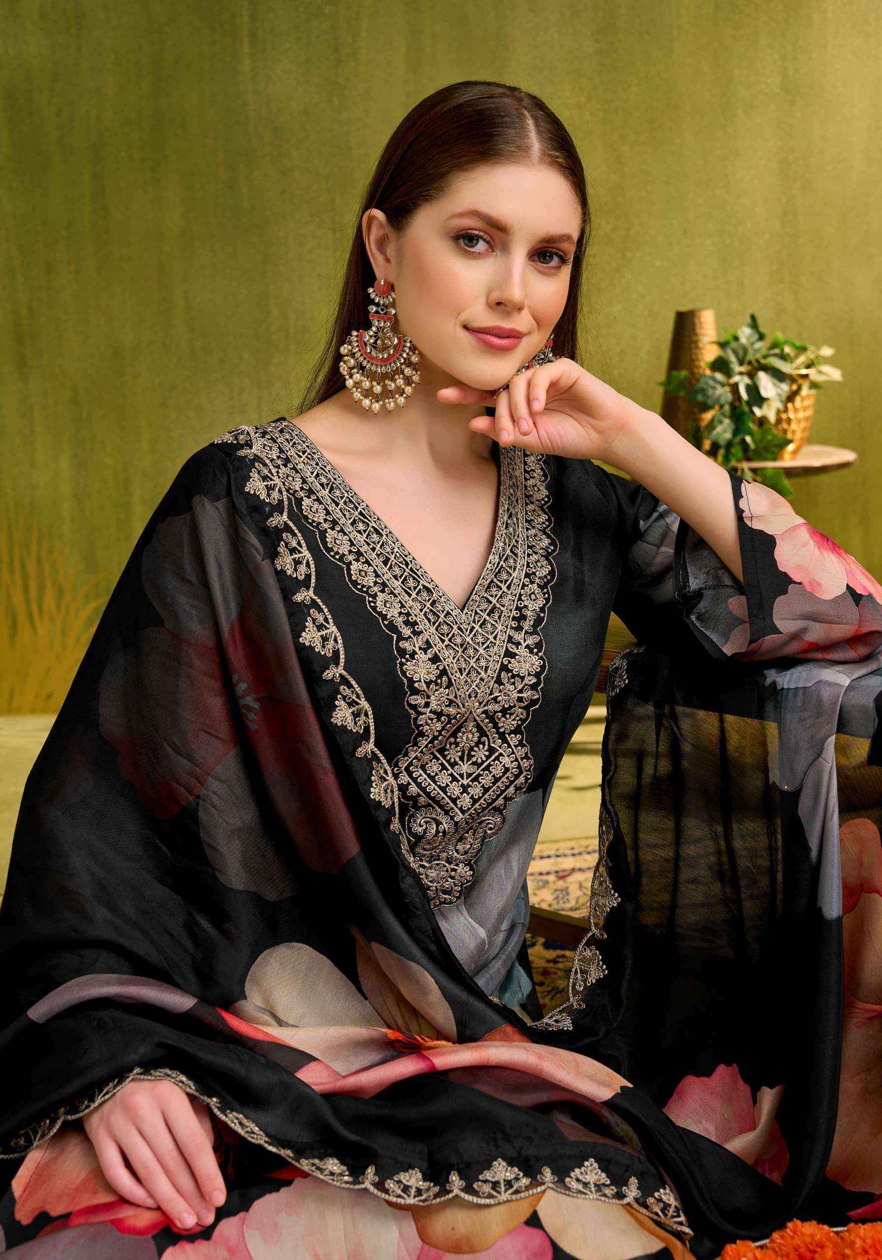 Alok Suit Flora Belle Muslin Suits | Cheapest Manufacturer Rate Online ( 6 Pcs Set )