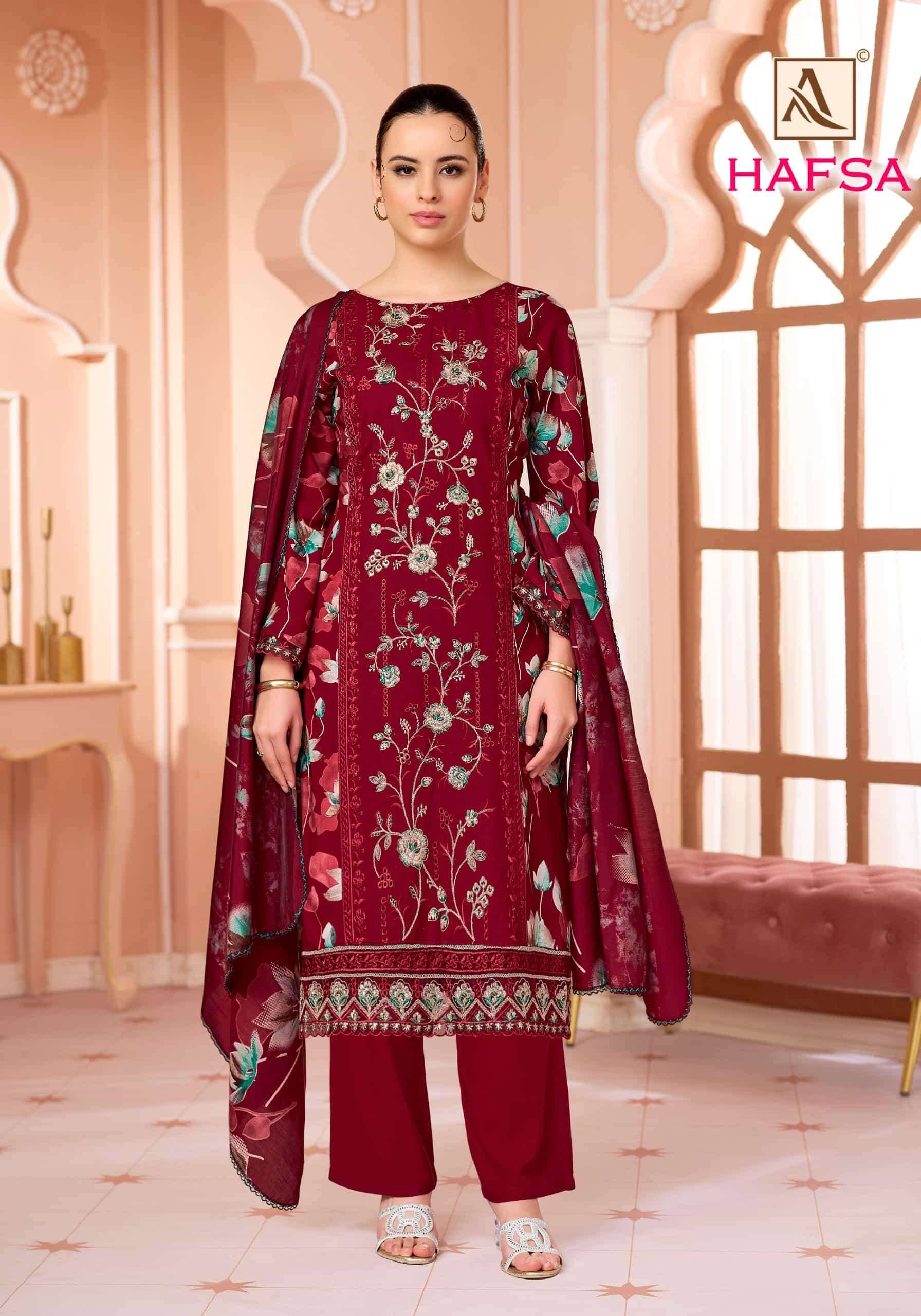 Alok Suit Hafsa Rayon Dress Material 6 Pcs Catalog | Surat Textile Market