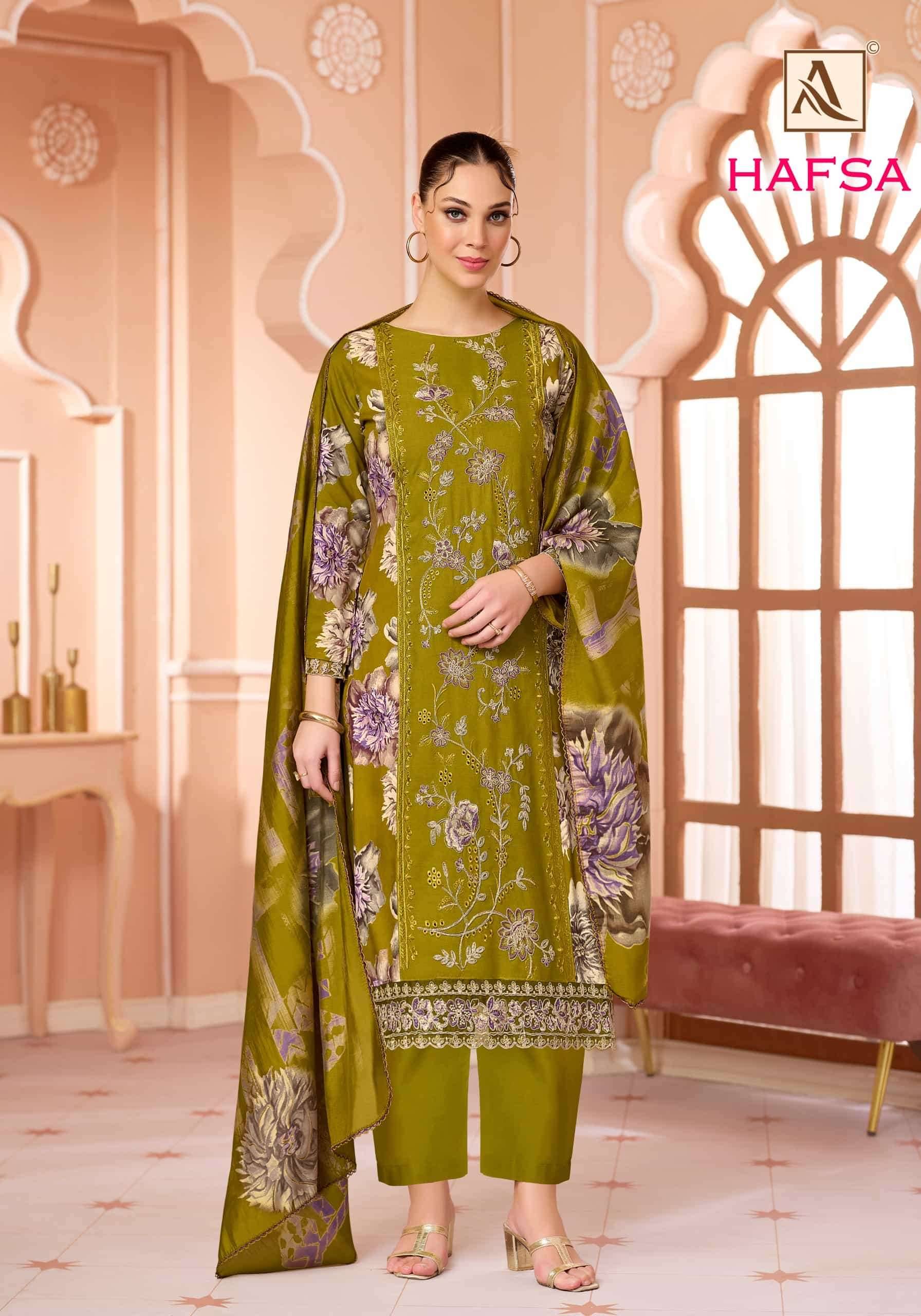 Alok Suit Hafsa Rayon Dress Material 6 Pcs Catalog | Surat Textile Market