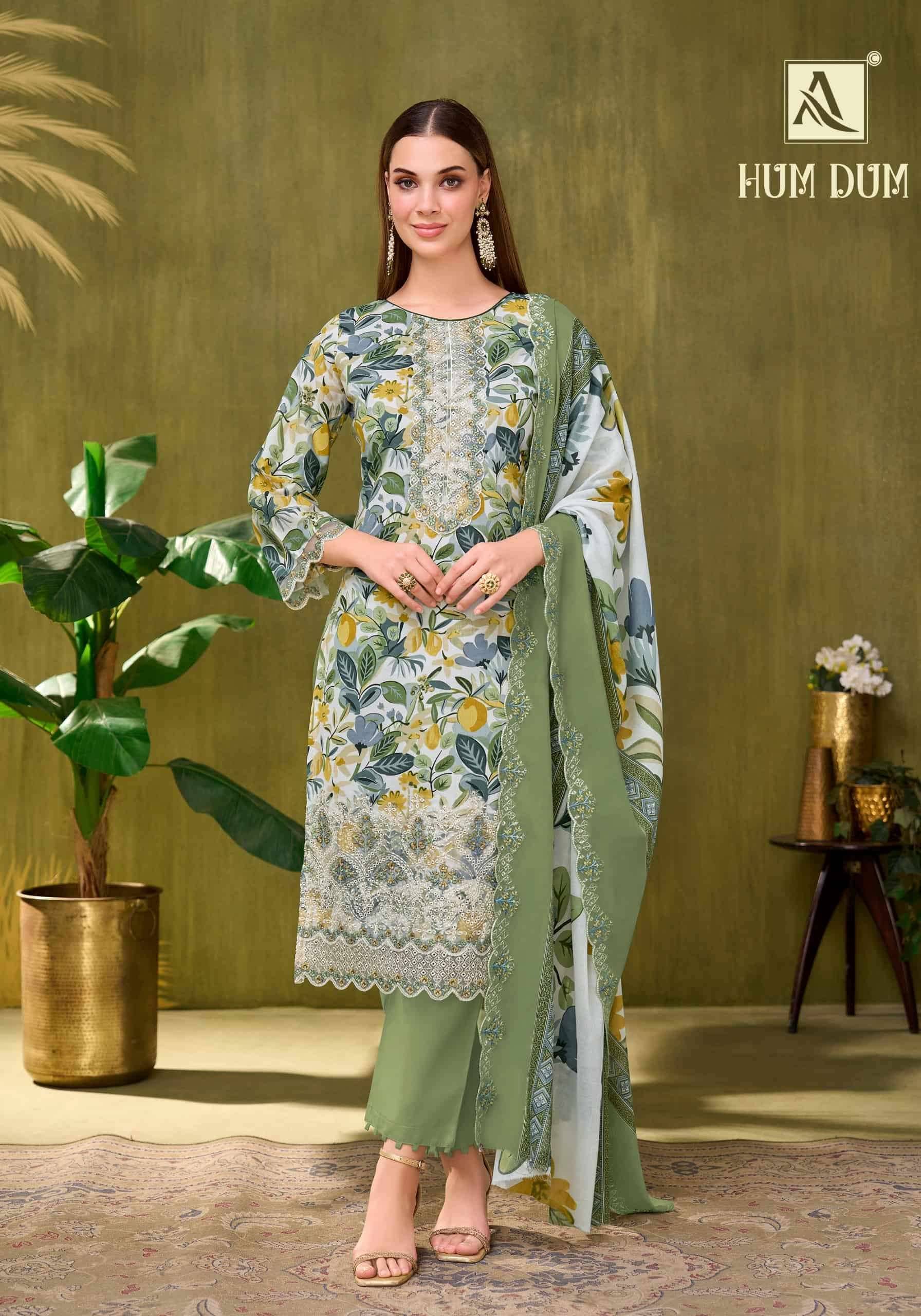 Alok Suit Hum Dum Pure Cotton Dress Dress Material 8 Pcs Catalog