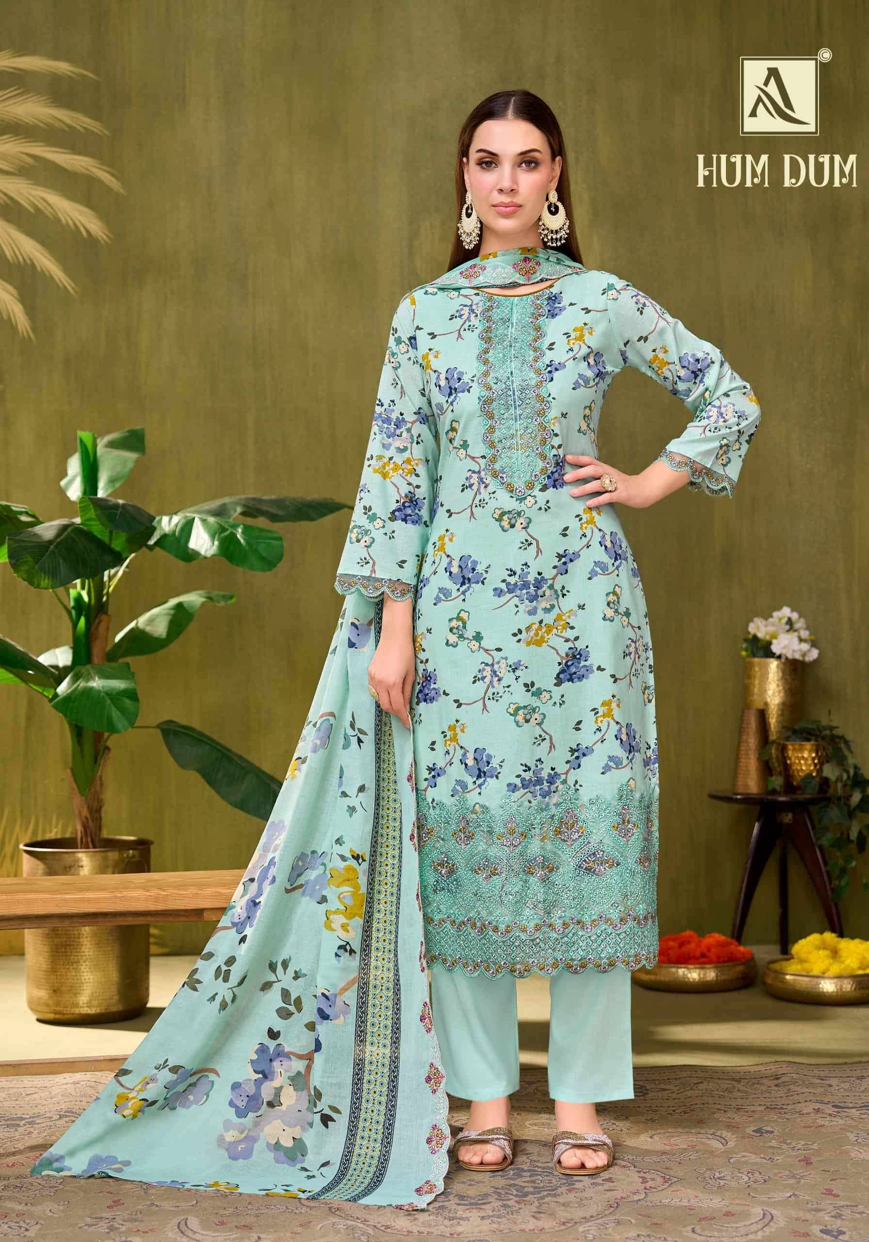 Alok Suit Hum Dum Pure Cotton Dress Dress Material 8 Pcs Catalog