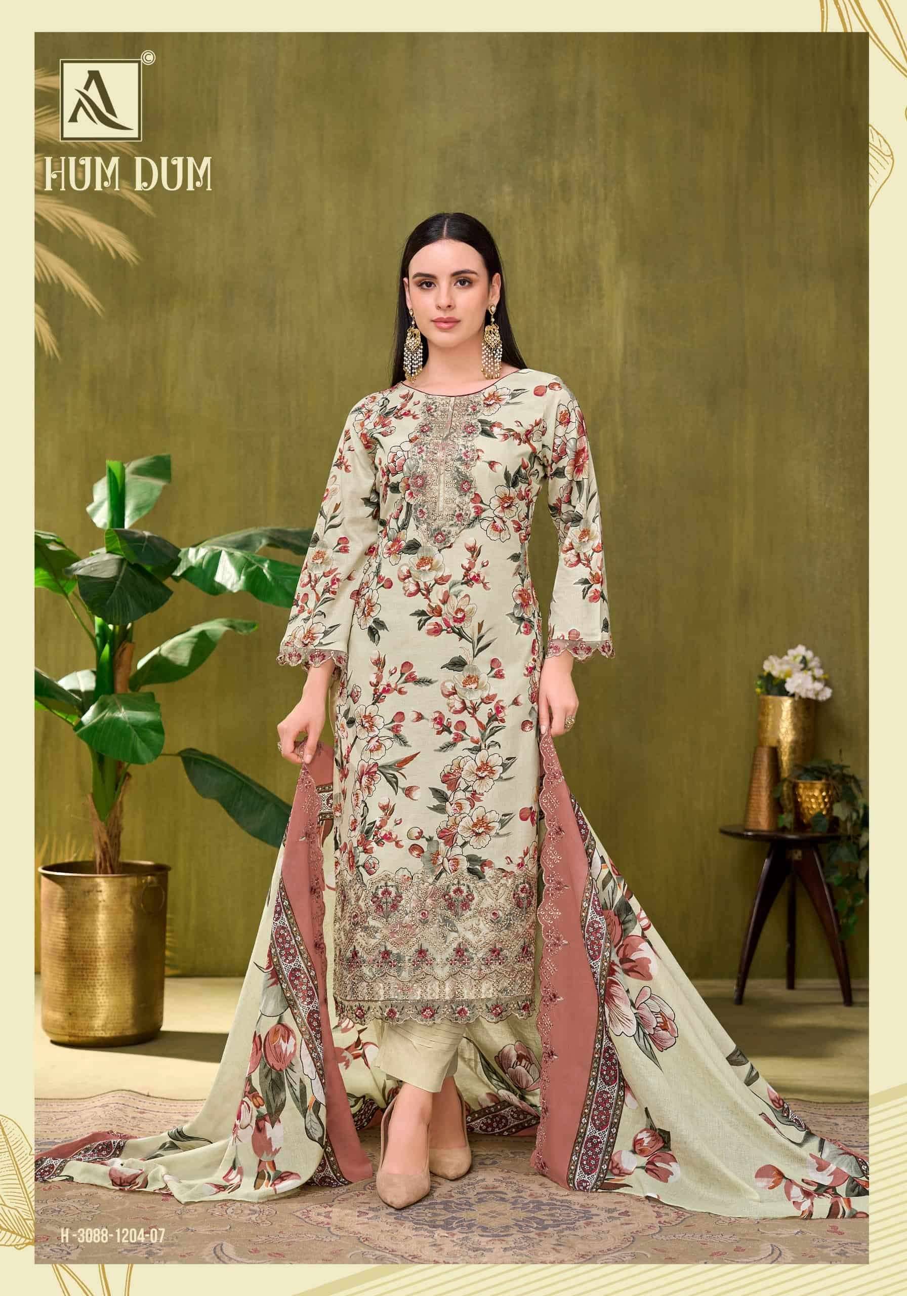 Alok Suit Hum Dum Pure Cotton Dress Dress Material 8 Pcs Catalog