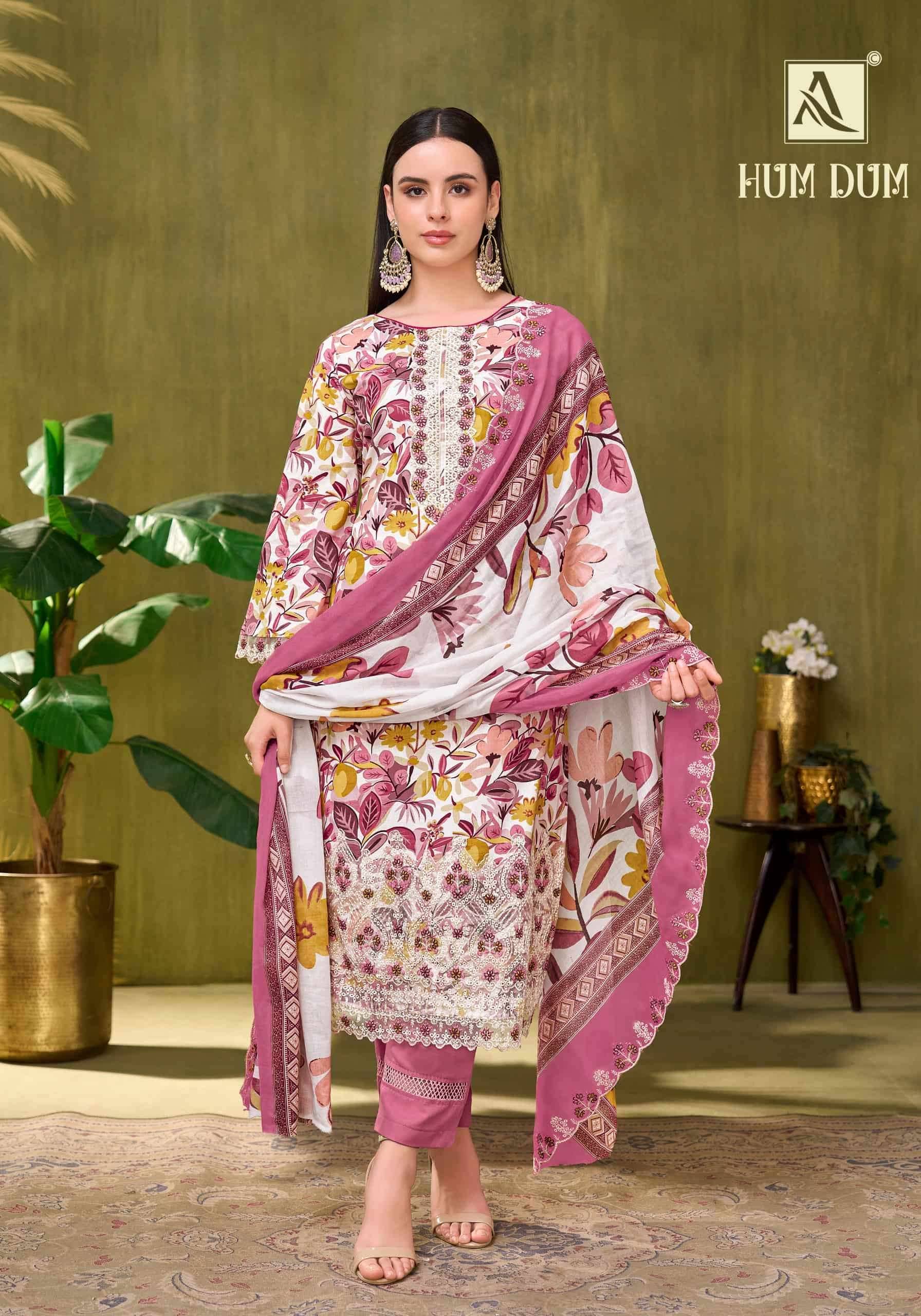 Alok Suit Hum Dum Pure Cotton Dress Dress Material 8 Pcs Catalog