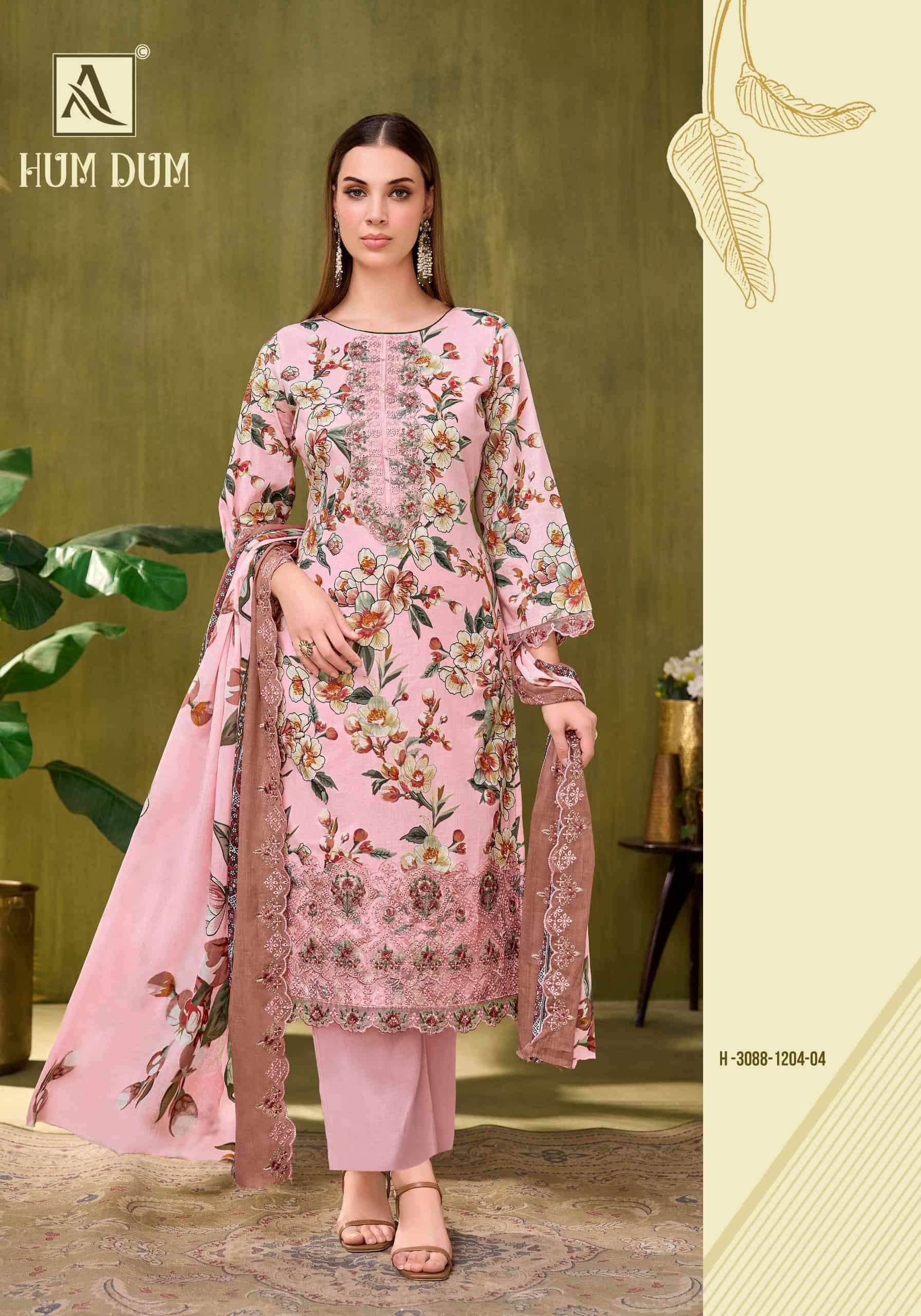 Alok Suit Hum Dum Pure Cotton Dress Dress Material 8 Pcs Catalog