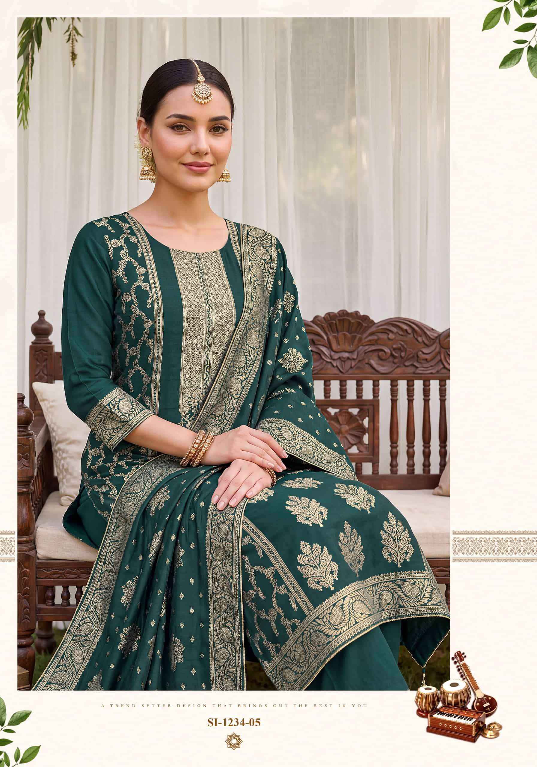Alok Suit Sargun Edition 8 Premium Designs Ladies Dress 6 Pcs Catalogue