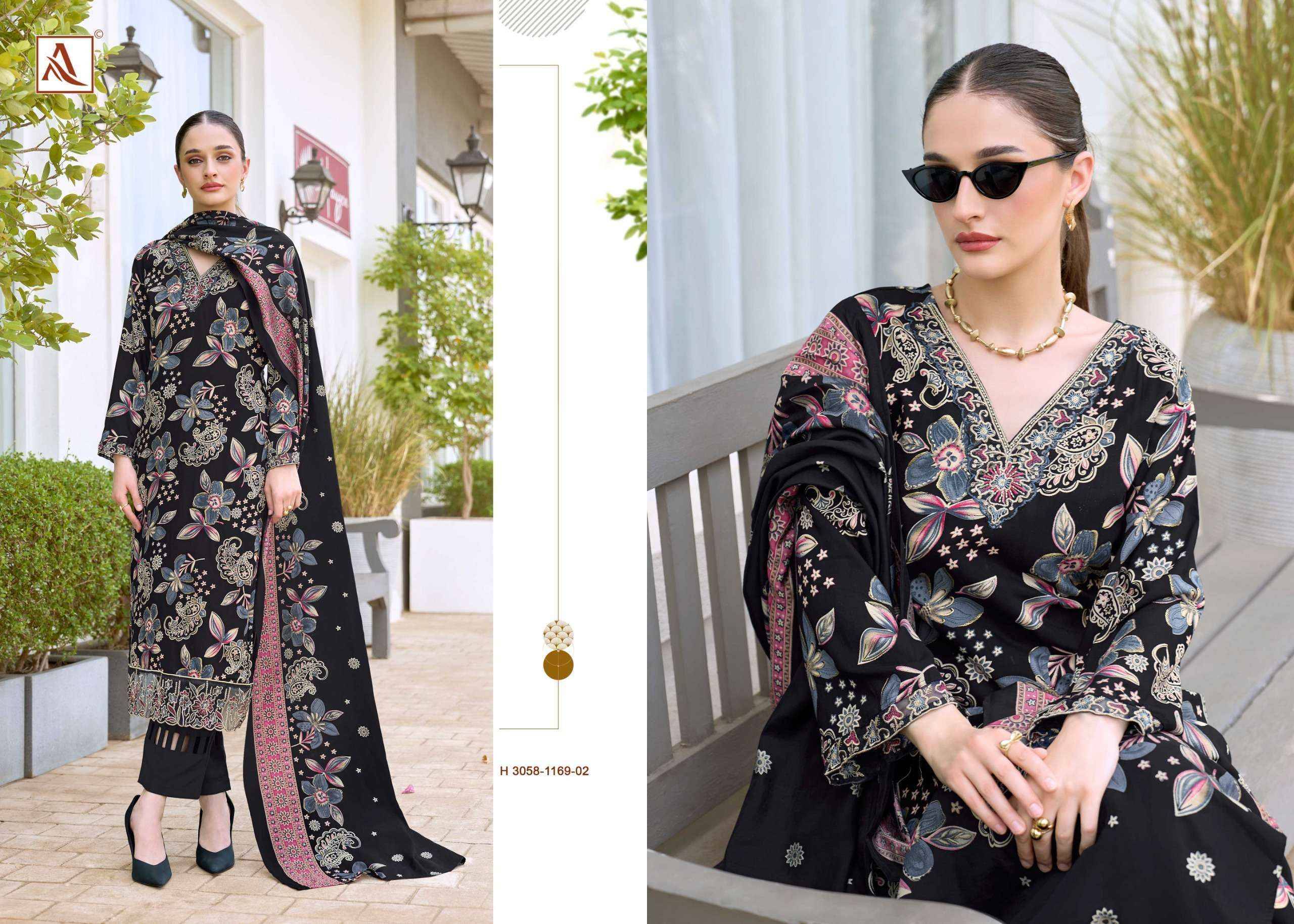 Alok Turkish Edition 19 Viscose Reyon Dress Material 6 pcs Catalog