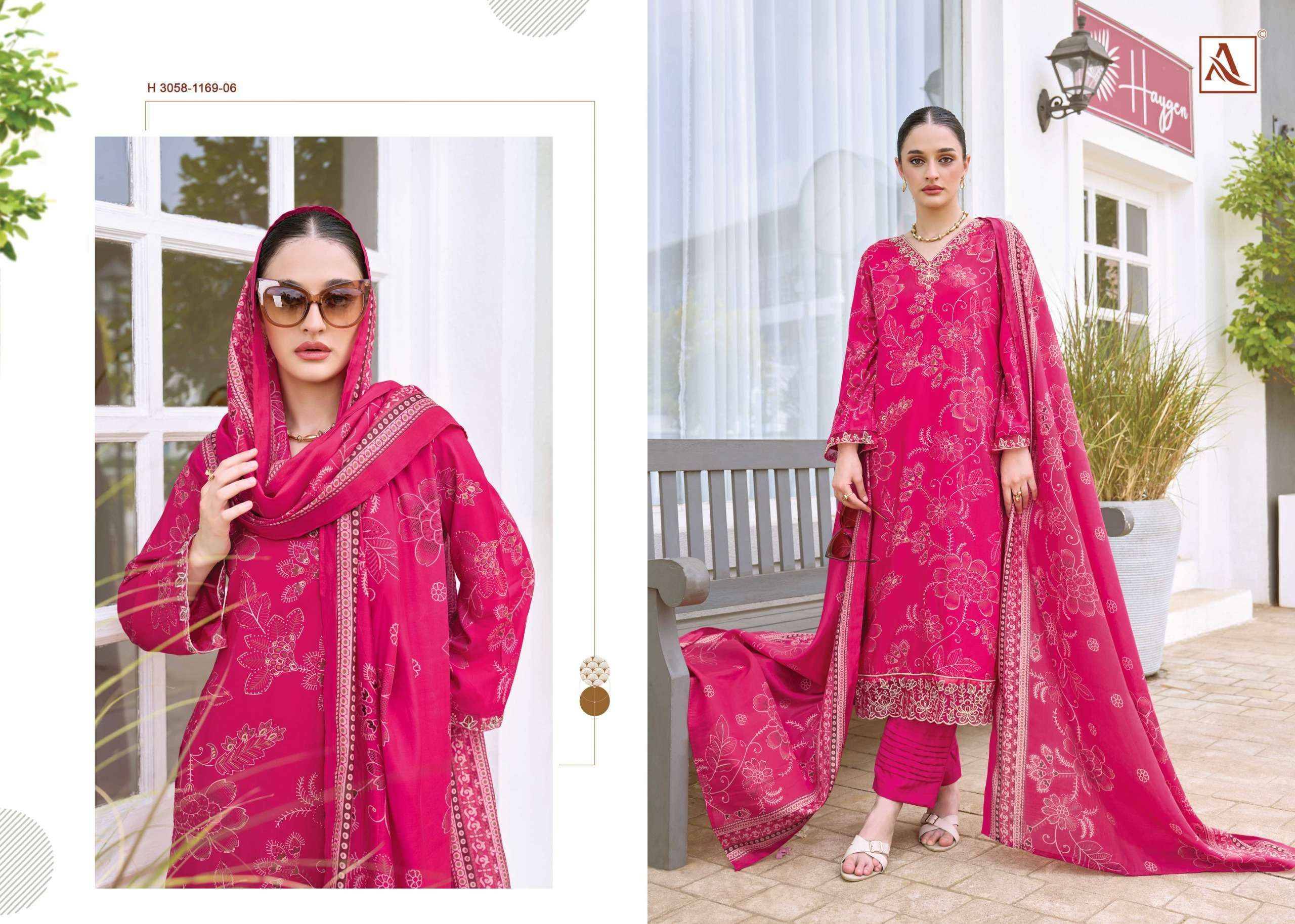 Alok Turkish Edition 19 Viscose Reyon Dress Material 6 pcs Catalog