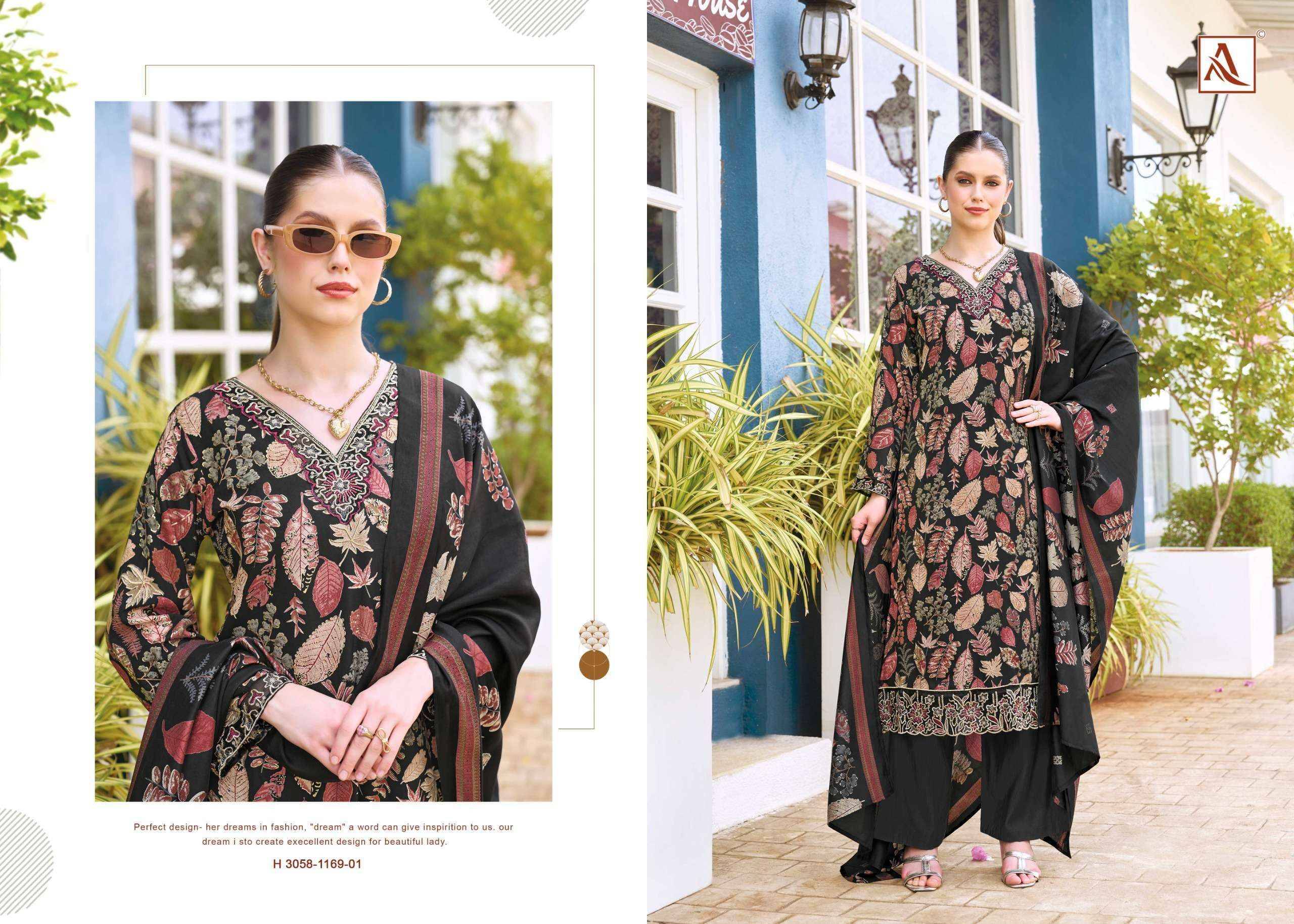 Alok Turkish Edition 19 Viscose Reyon Dress Material 6 pcs Catalog