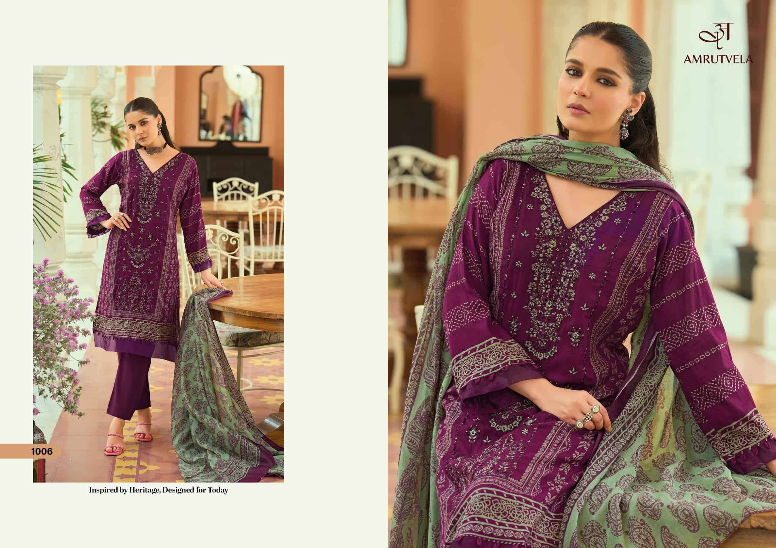 Amrutvela Abu Saeed Pure Cotton Dress Material 6 Pcs Catalog