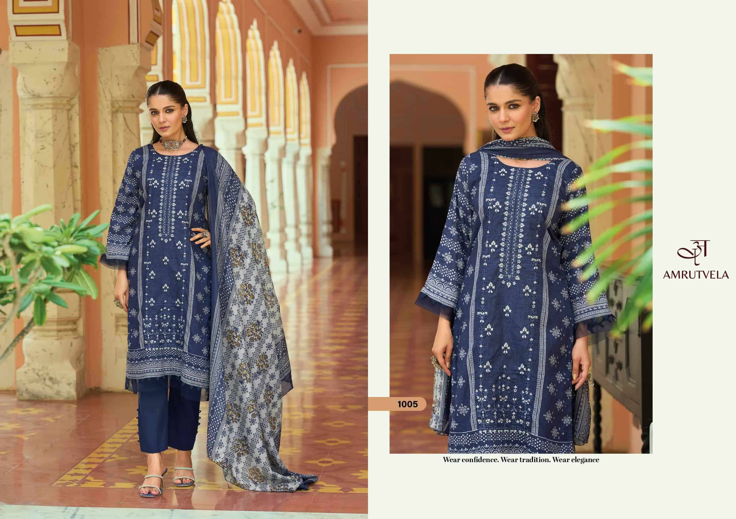 Amrutvela Abu Saeed Pure Cotton Dress Material 6 Pcs Catalog