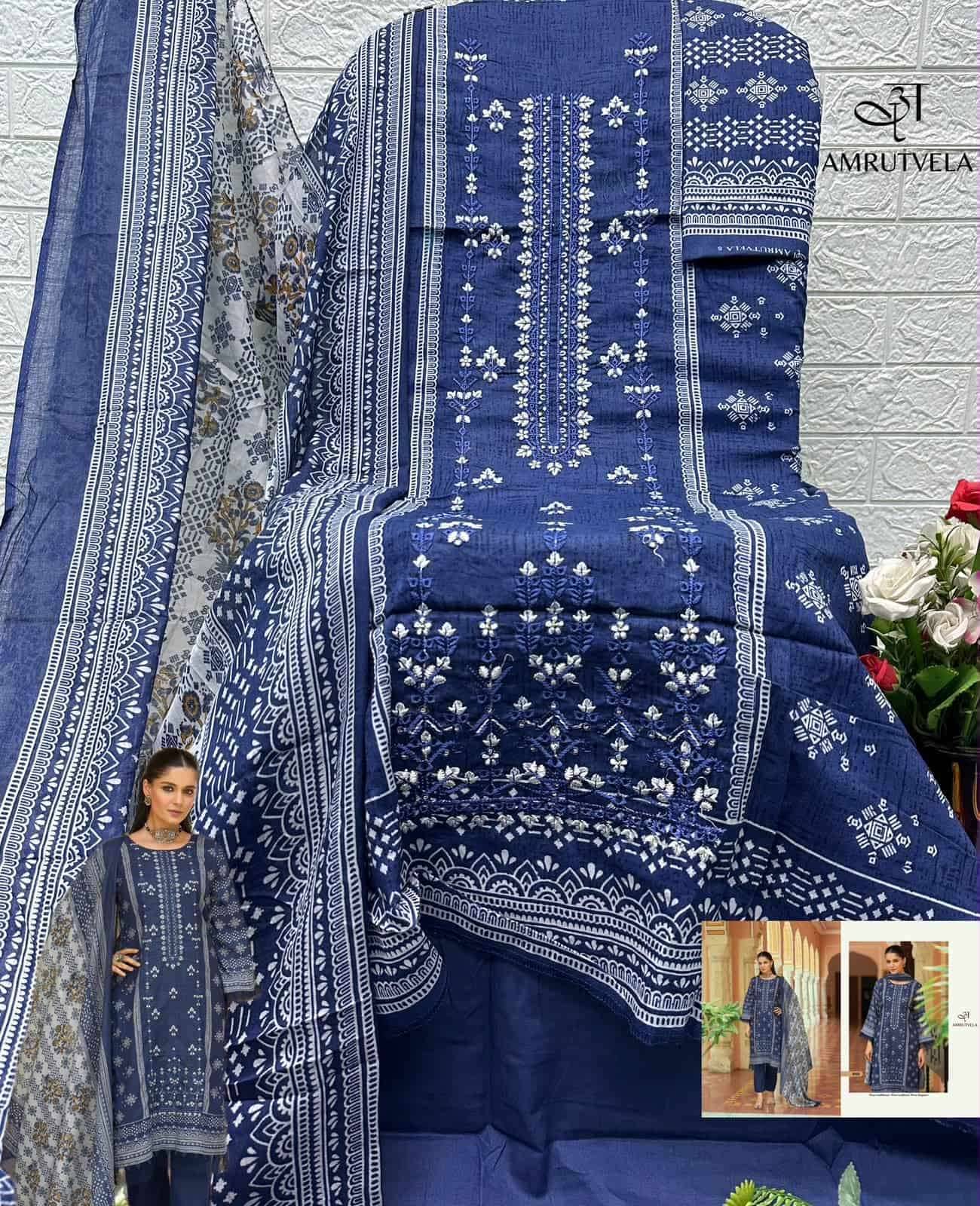 Amrutvela Abu Saeed Pure Cotton Dress Material 6 Pcs Catalog
