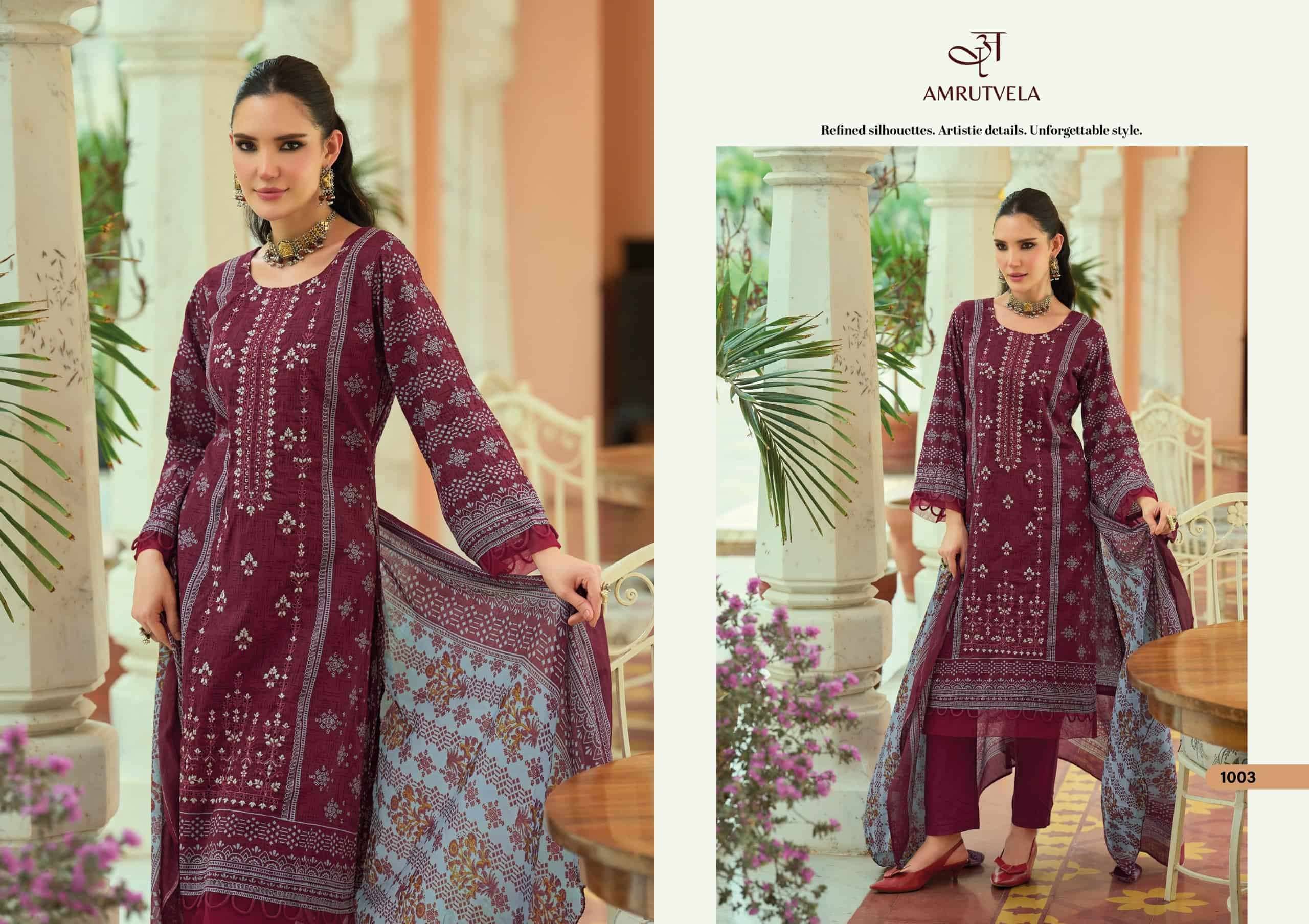 Amrutvela Abu Saeed Pure Cotton Dress Material 6 Pcs Catalog