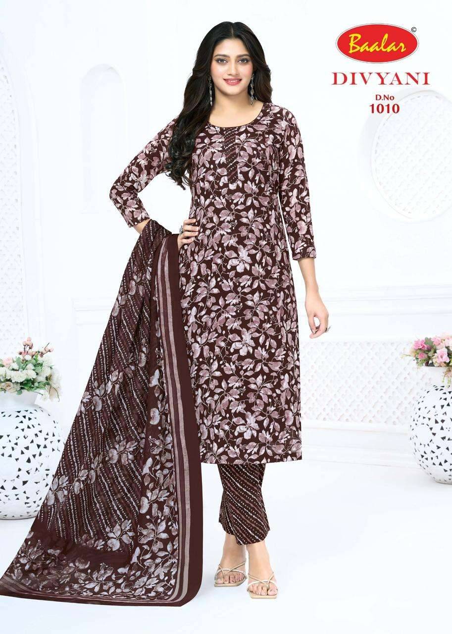 Baalar Divyani Vol 1 Pure Cotton Dress Material 12 Pcs Catalog