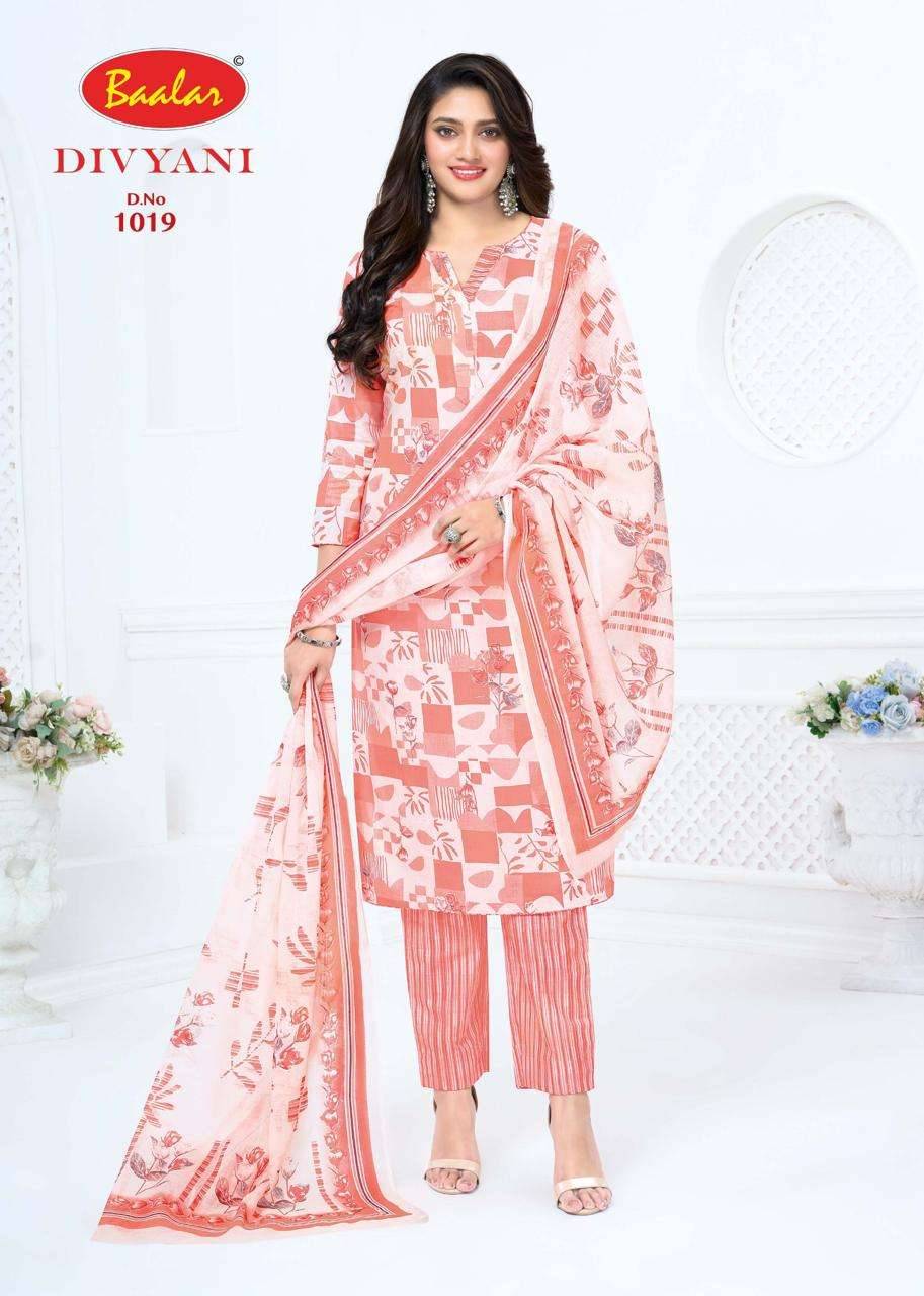 Baalar Divyani Vol 1 Pure Cotton Dress Material 12 Pcs Catalog