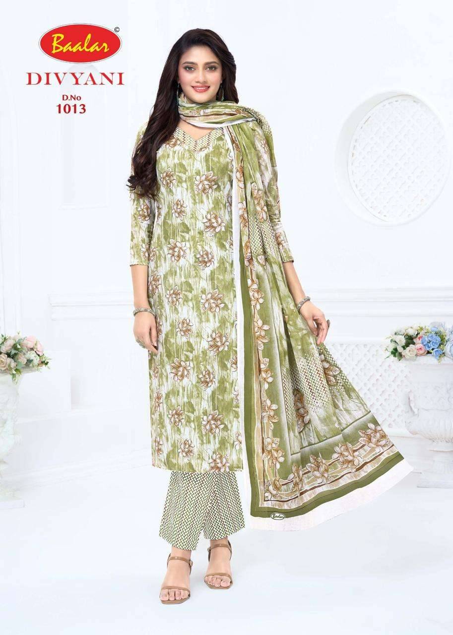 Baalar Divyani Vol 1 Pure Cotton Dress Material 12 Pcs Catalog